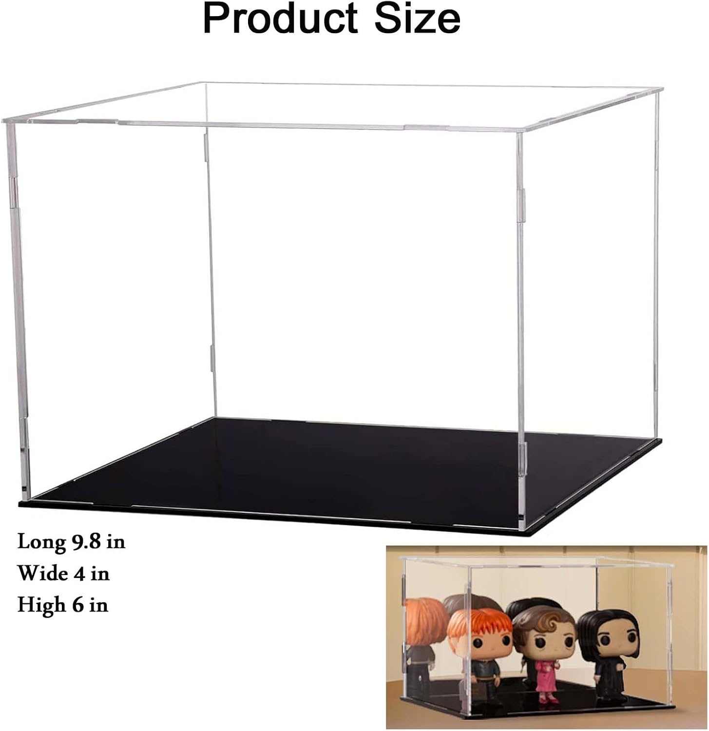 Vetrinetta Espositiva Acrilica con Base Nera - immagine 3