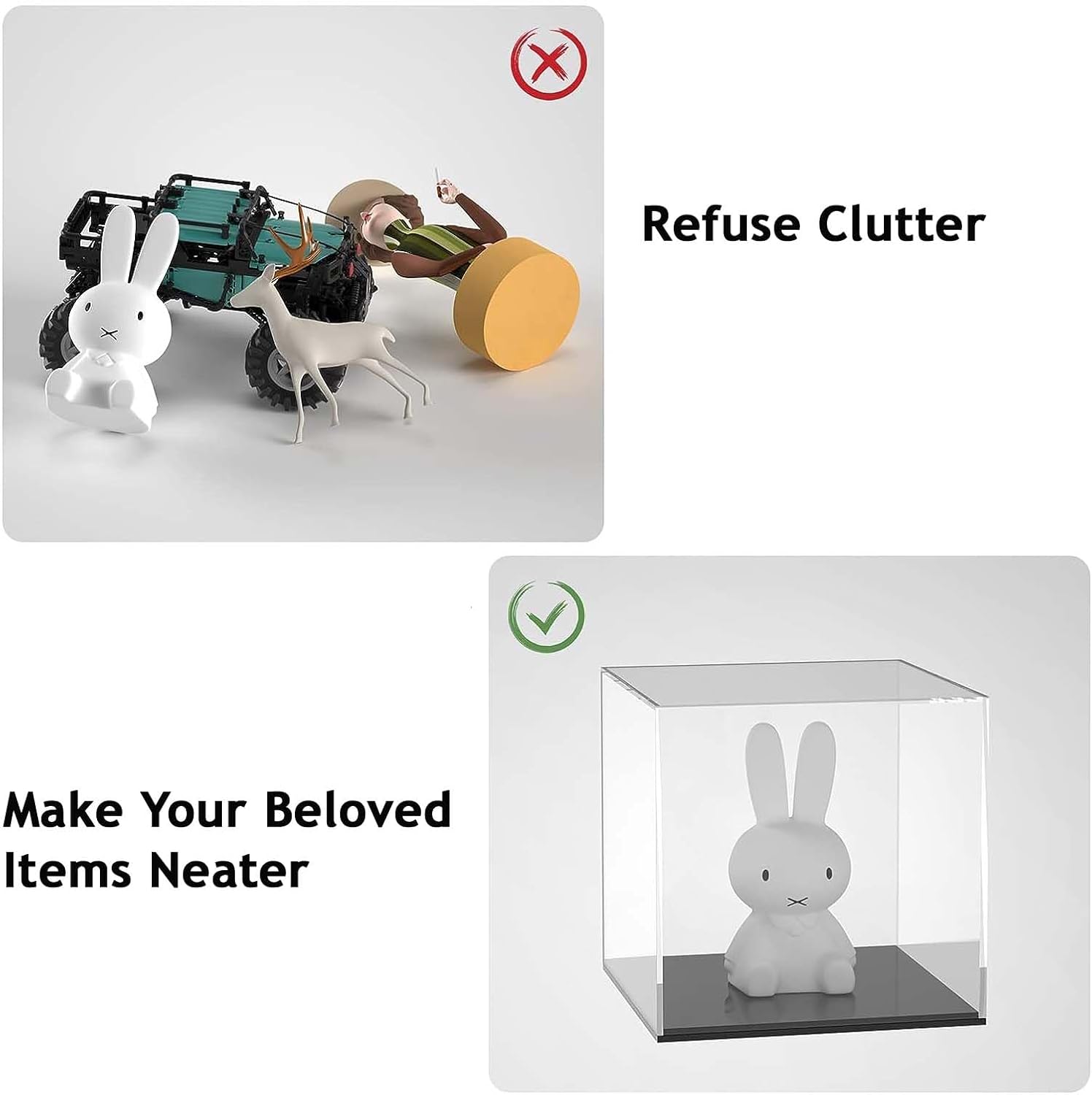 Vetrinetta Espositiva Acrilica con Base Nera - immagine 4