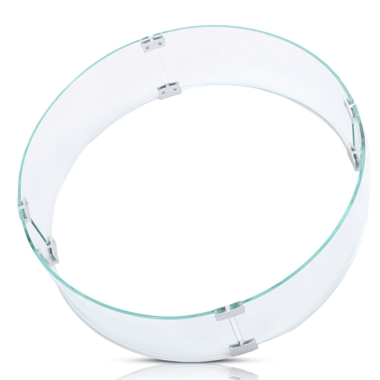 Paravento Rotondo in Vetro Temperato per Braciere Ø 650mm