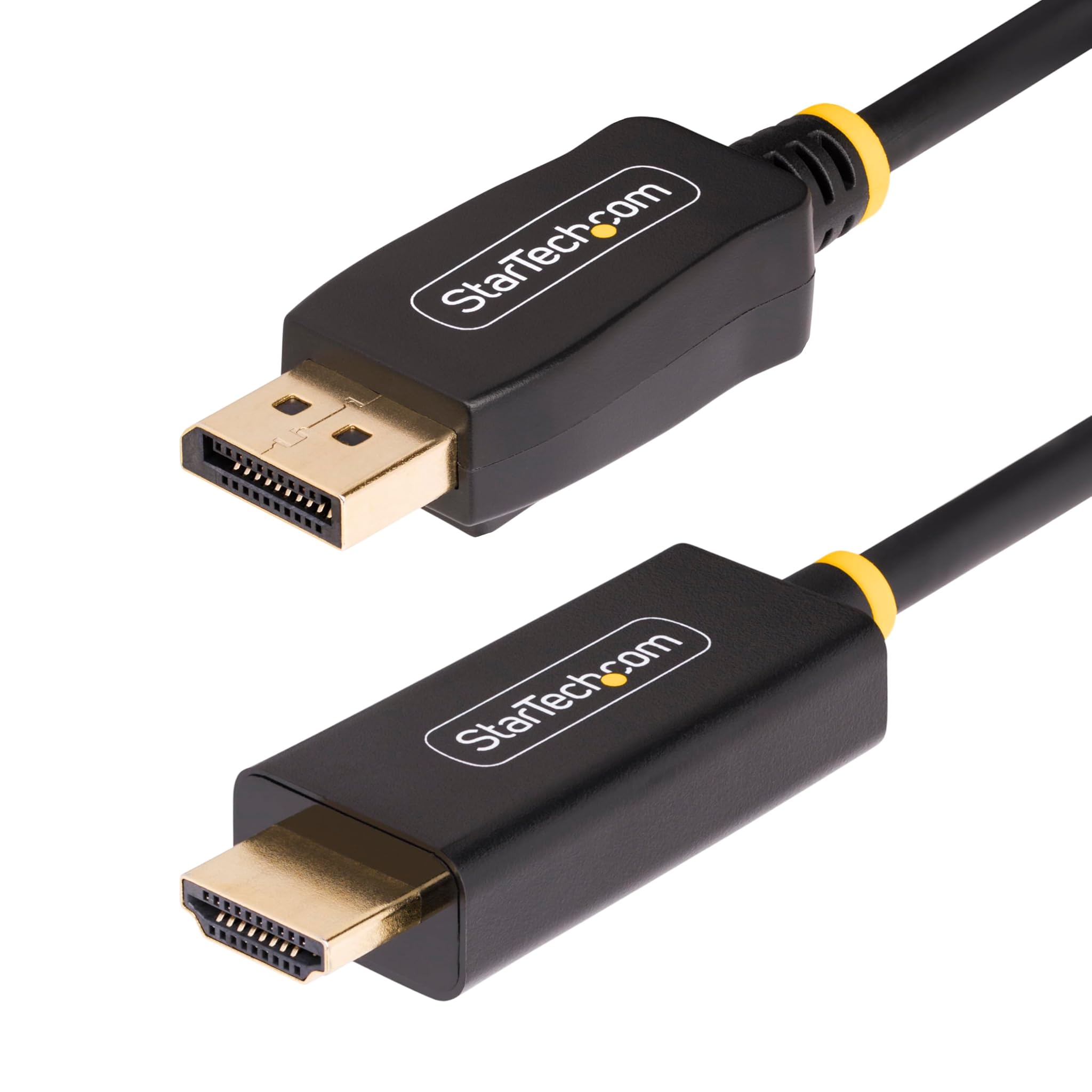 StarTech Cavo DisplayPort a HDMI da 2m, Cavo Adattatore DP a HDMI 2.0b 4K 60Hz con HDR, Convertitore Video Attivo DisplayPort