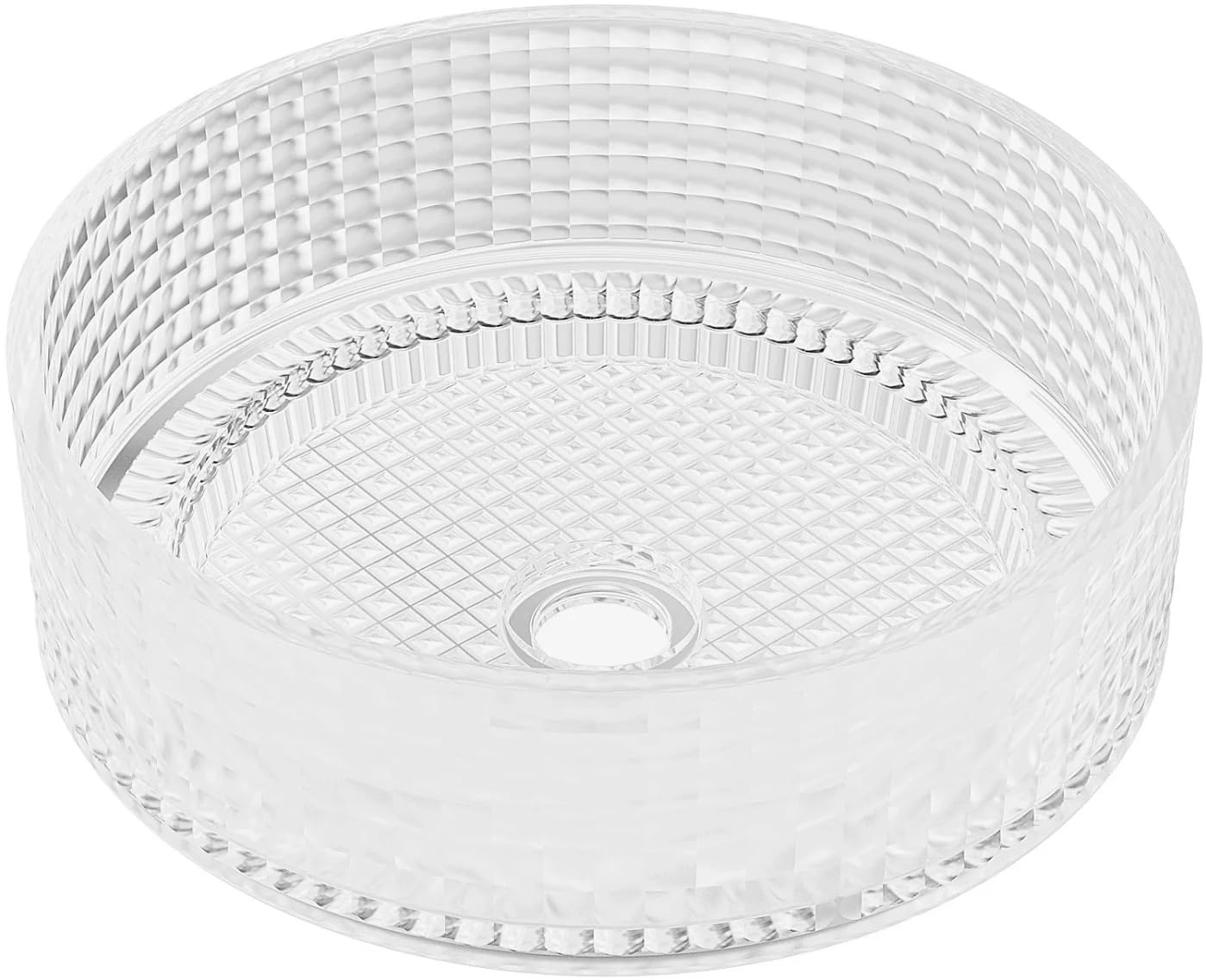 Mexen 24053700, Lavabo da appoggio in vetro Lira, Transparent