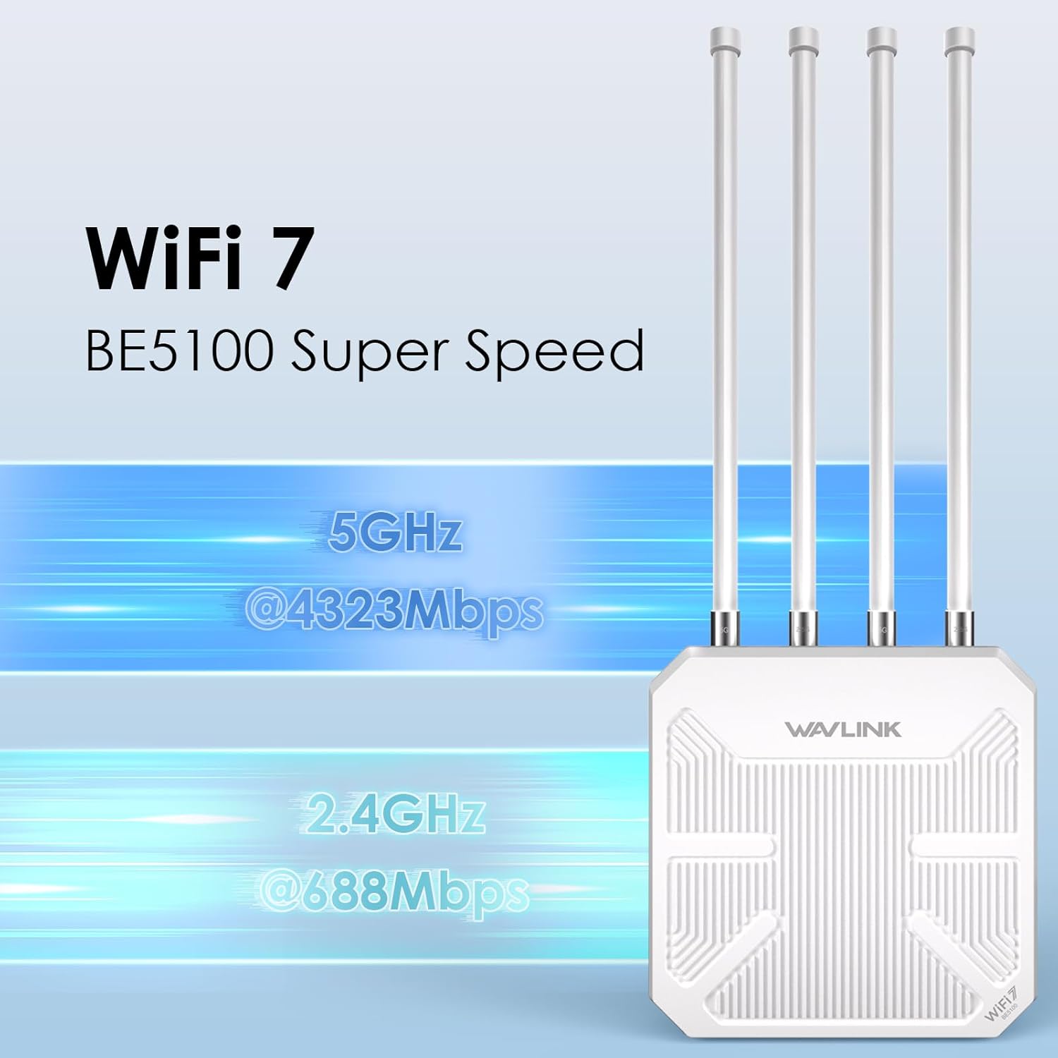 Router WiFi 7 Wavlink Esterno BE5100 Mesh IP67 - immagine 4