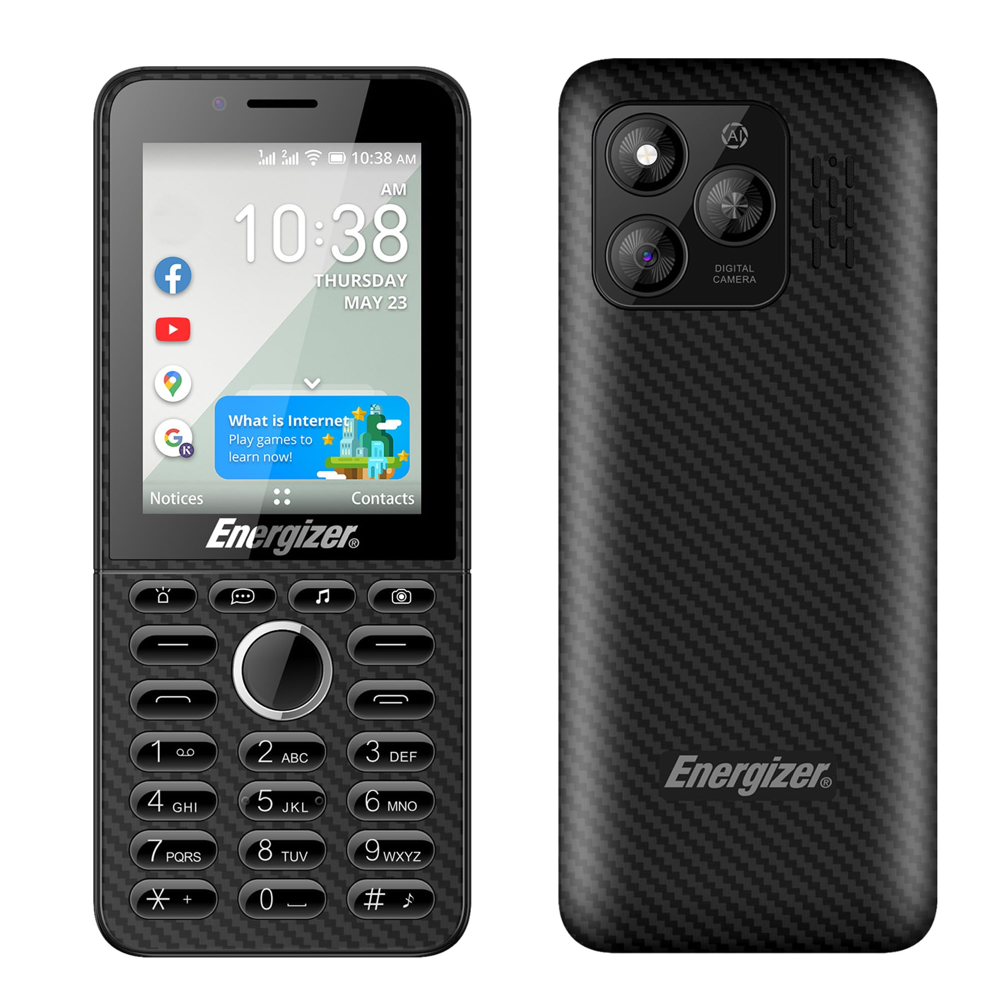 Energizer E288S - Telefono 4G KaiOS 2000 mAh
