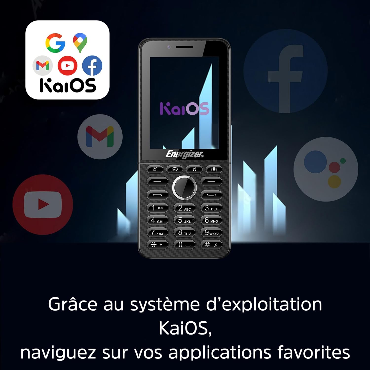 Energizer E288S - Telefono 4G KaiOS 2000 mAh - immagine 4