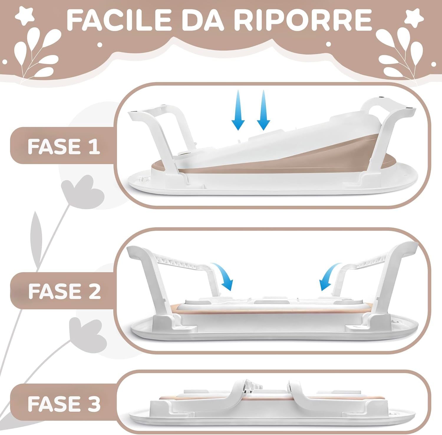FawnsLife XXL - Vasca Bagno Pieghevole per Bambini - immagine 5