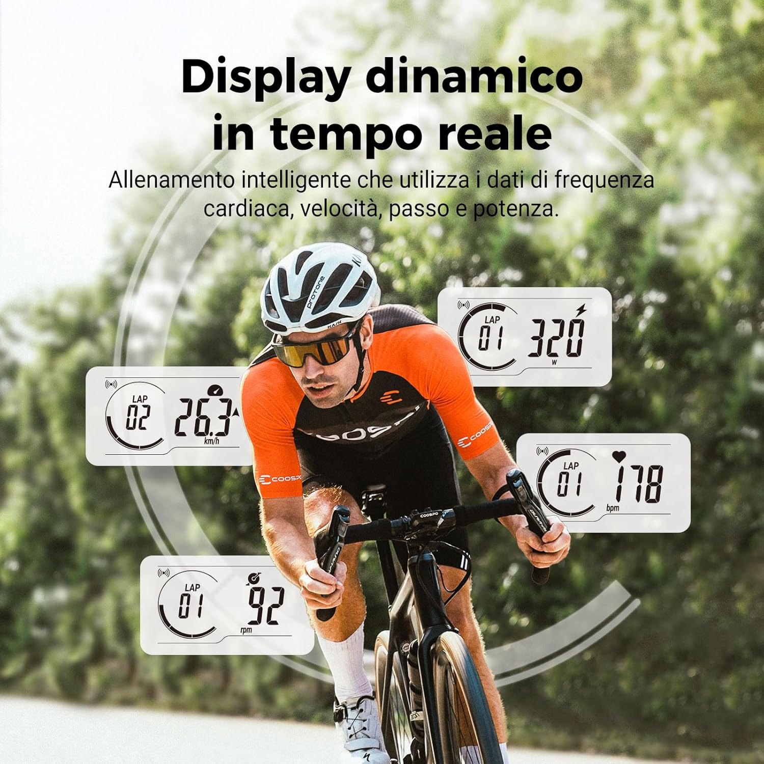 Coospo CS300 Ciclocomputer GPS Wireless Bluetooth 5.0 - immagine 2