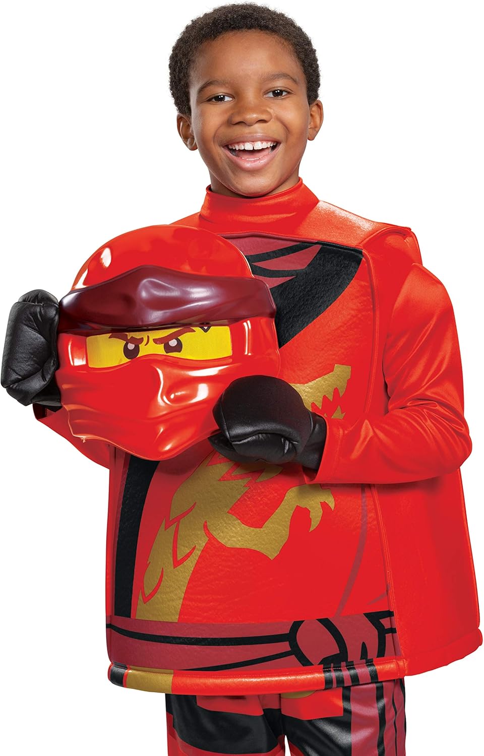 Disguise Lego Ninjago - Costume Ninja per Bambini, Rosso - immagine 3