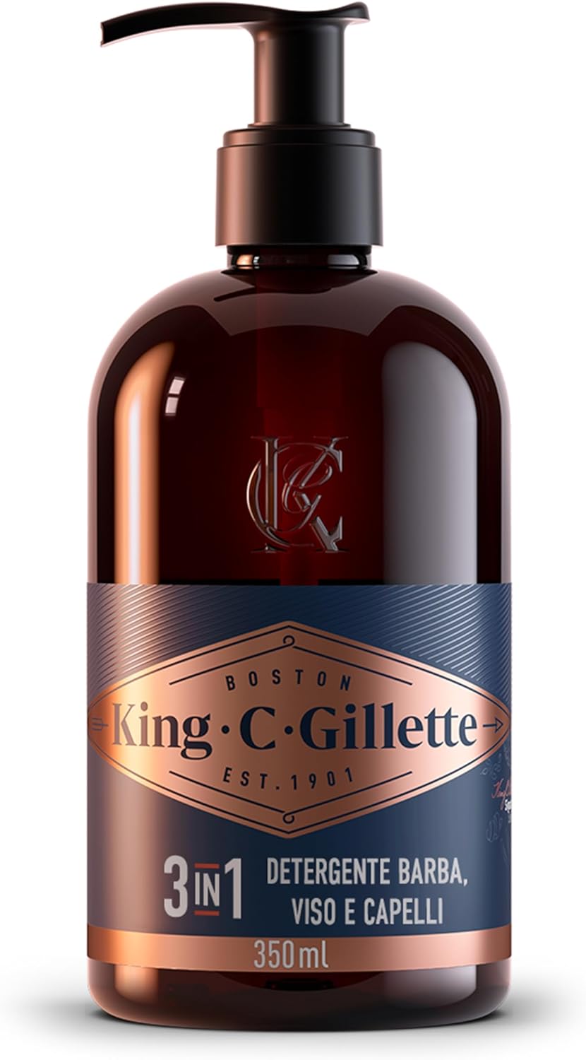 King C. Gillette Detergente Viso Uomo 3 in 1 - immagine 1