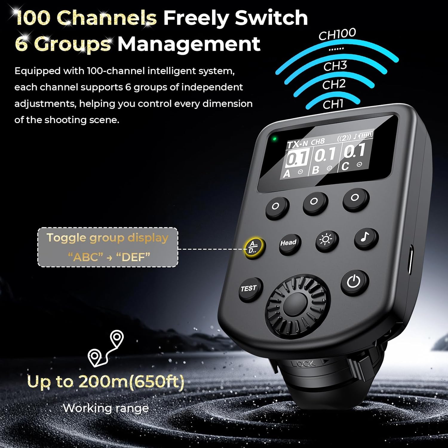 AODELAN Trigger Flash Wireless per Profoto Air1/Air2 - immagine 3