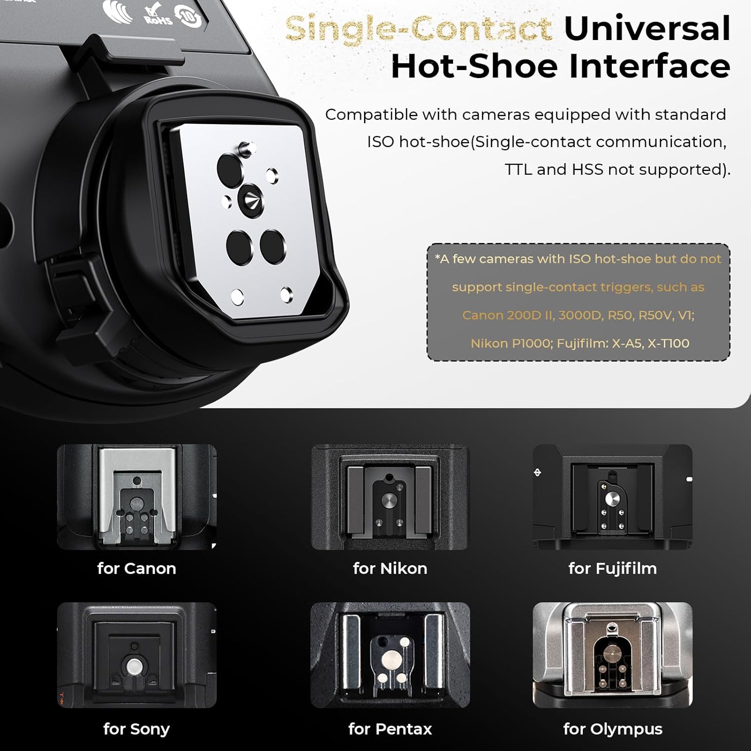 AODELAN Trigger Flash Wireless per Profoto Air1/Air2 - immagine 5