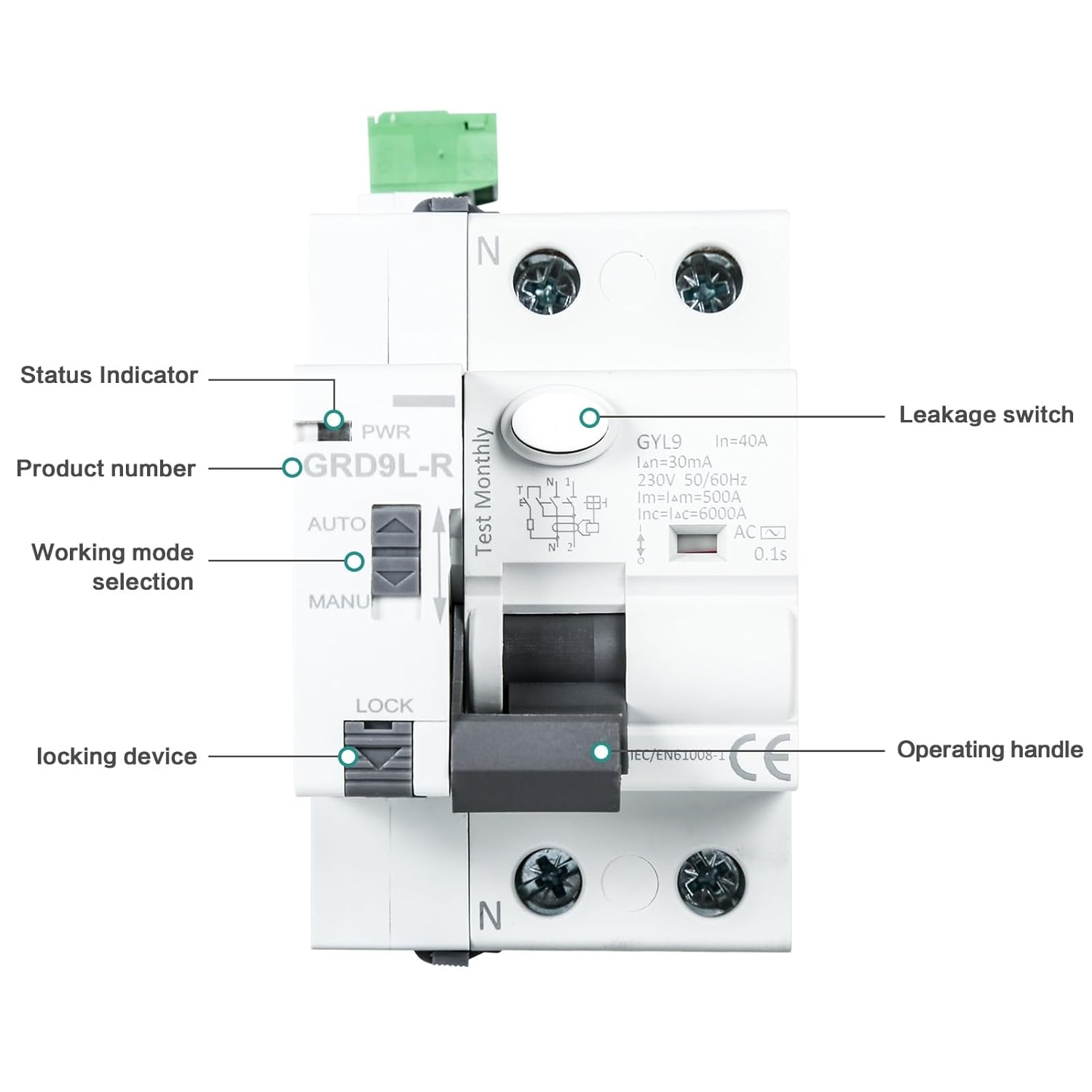 Dewin Interruttore Differenziale a Riarmo Automatico 40A - immagine 7