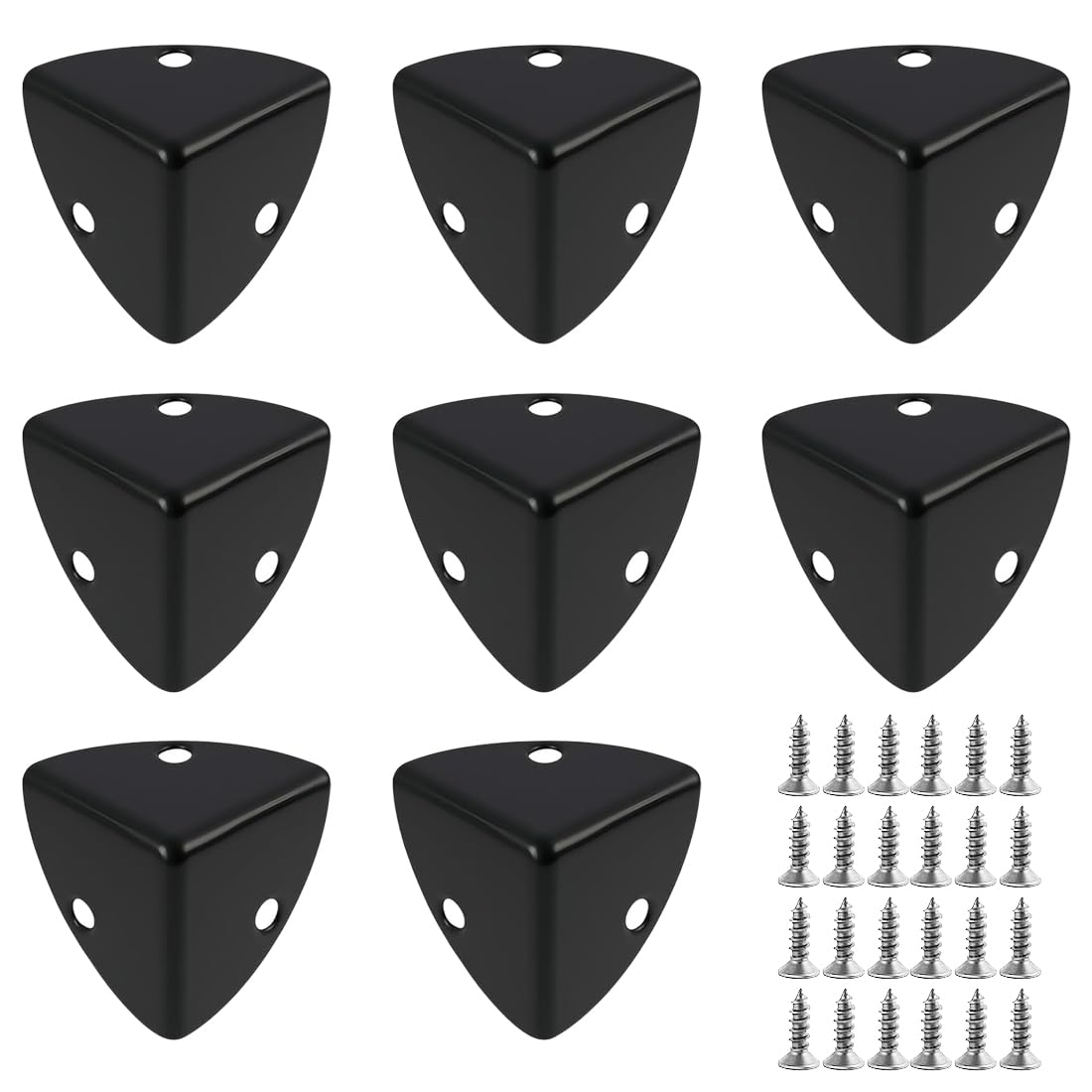 8 Pezzi Paraspigoli Angolari in Metallo, Paraspigoli Muro, Protezioni Angolari per Scatole di Legno, Angolari Metallo per Legno, Para Spigoli Metallo