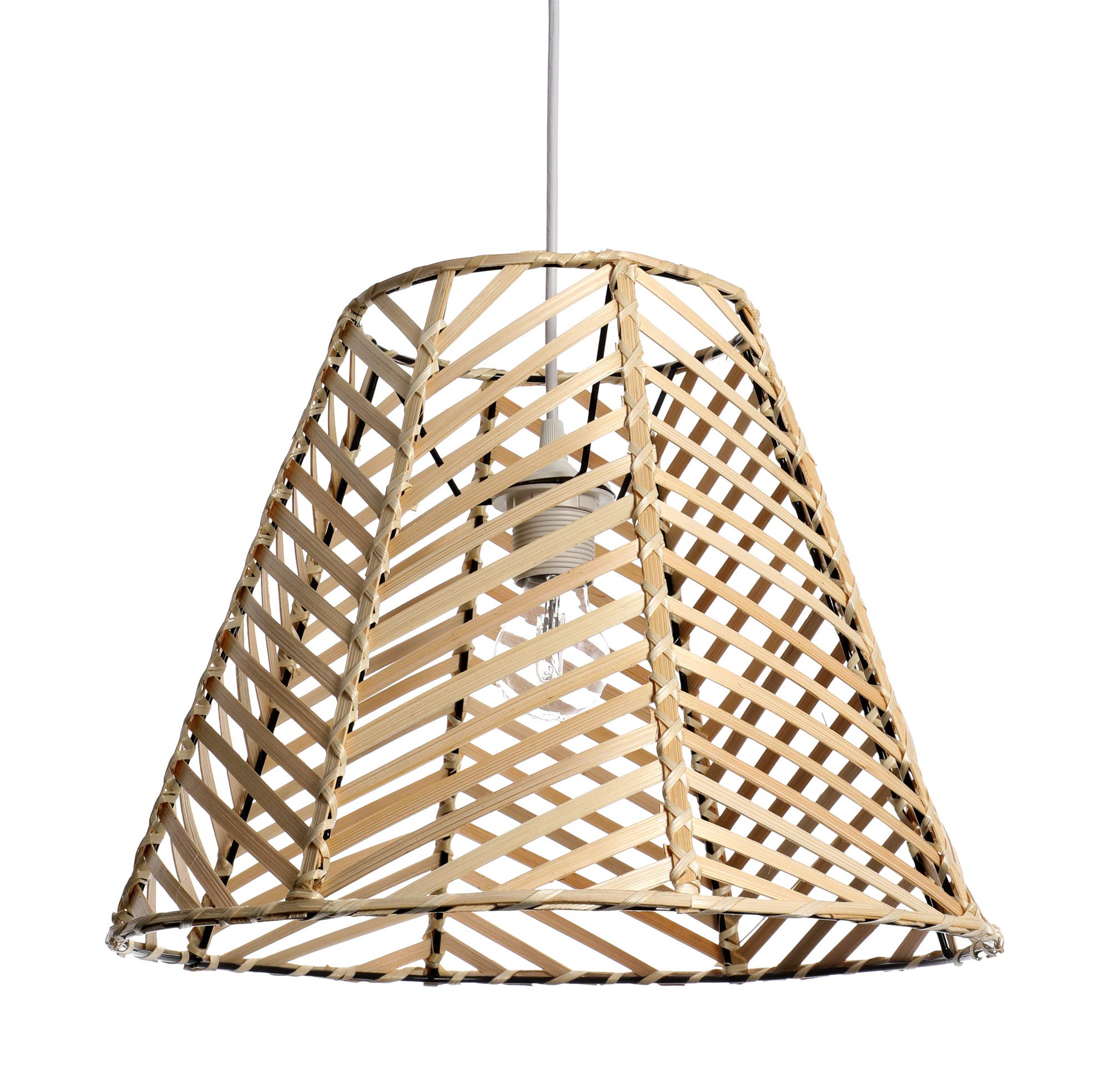 Lussiol 250705 - Lampada in bambù, 60 W, naturale