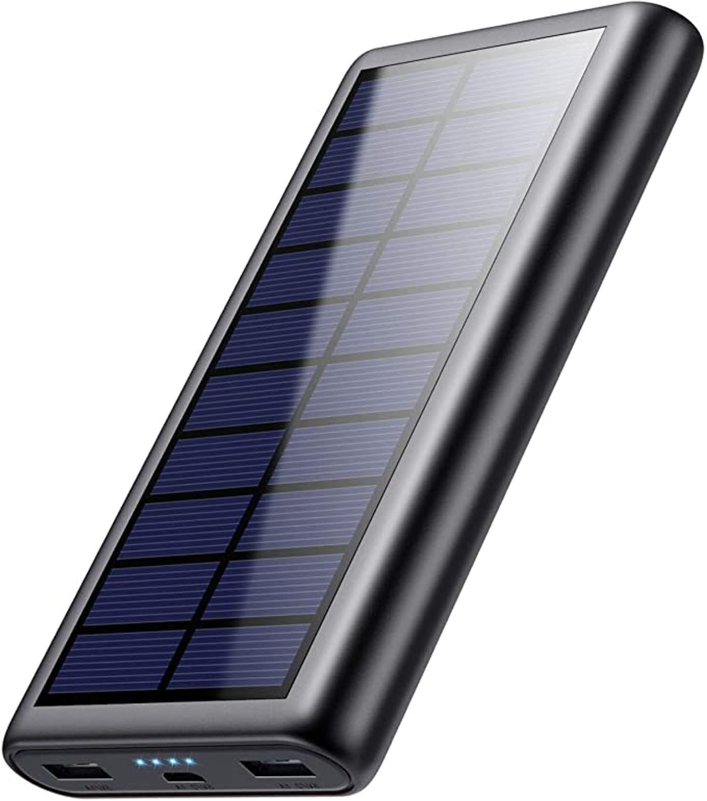 Qtshine Power Bank Solare 26800mAh PD 3.0A, Nero