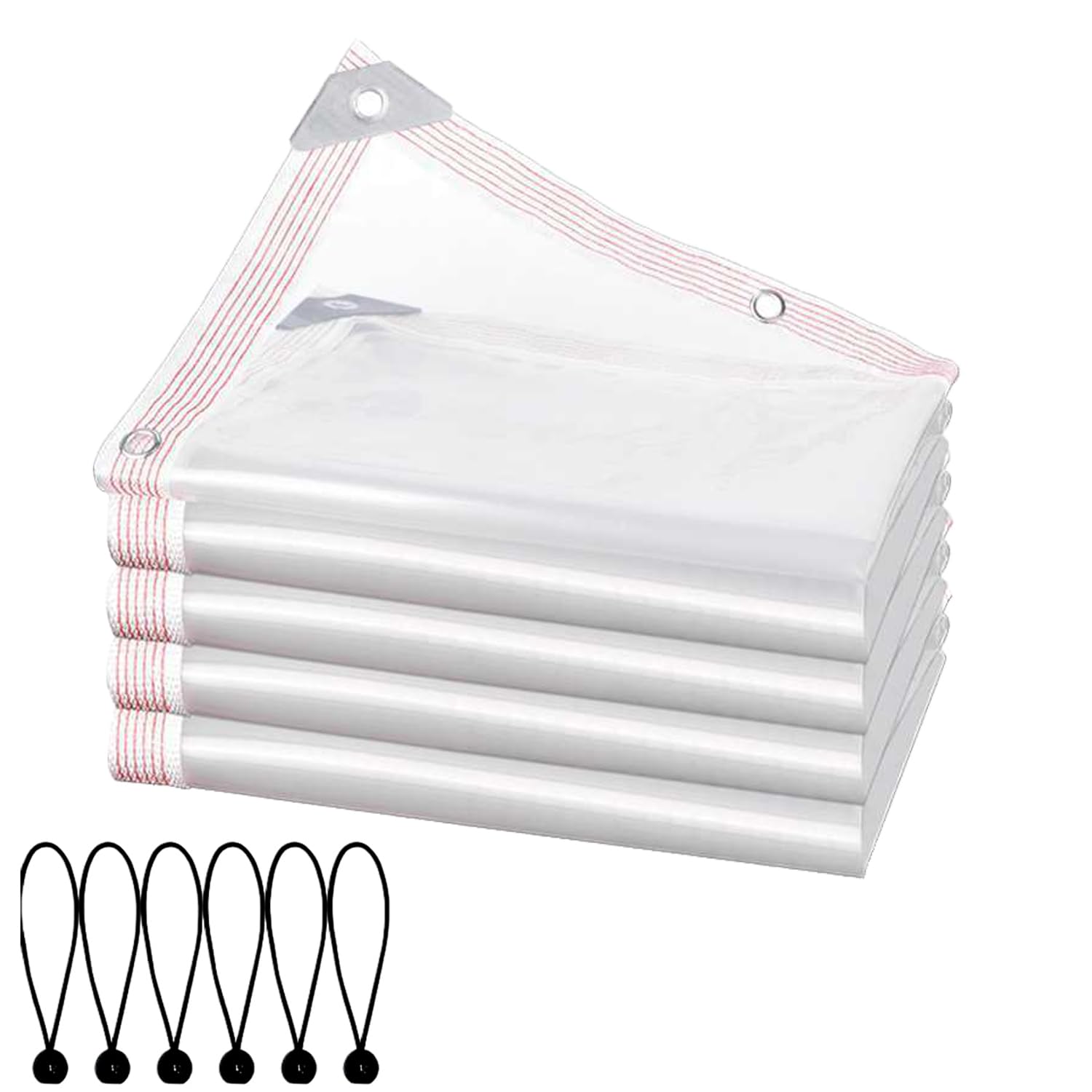 Telo Impermeabile Trasparente Occhiellato per Esterno