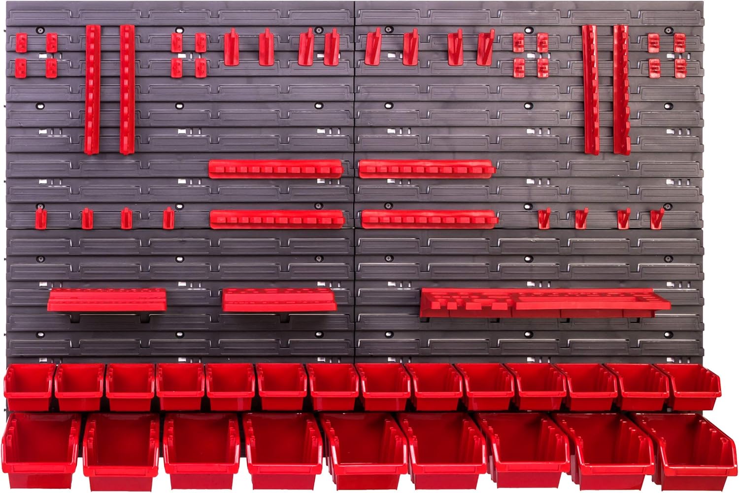 Sistema Stoccaggio Parete Attrezzi 115x78cm 23 pezzi - immagine 4