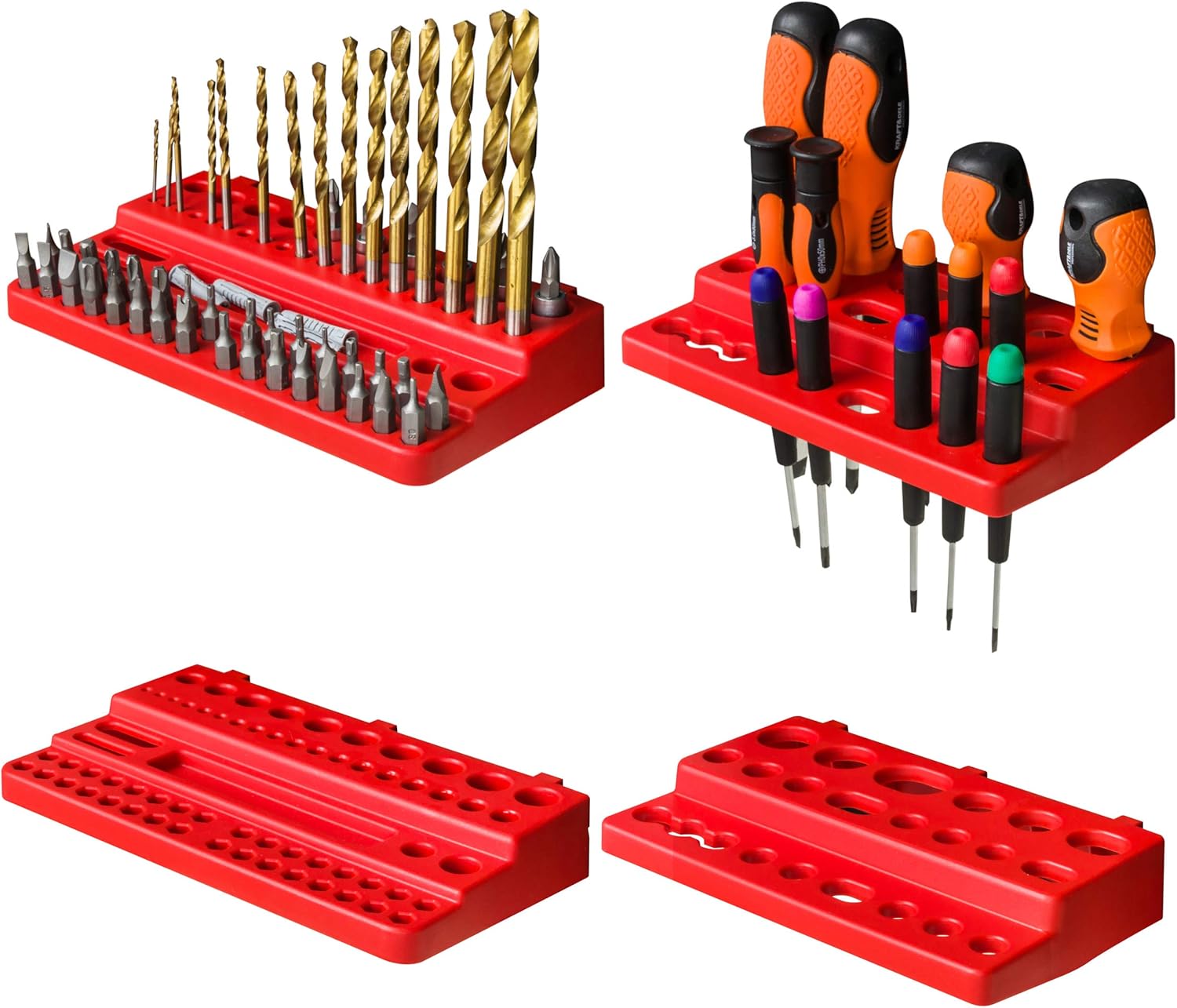 Sistema Stoccaggio Parete Attrezzi 115x78cm 23 pezzi - immagine 6