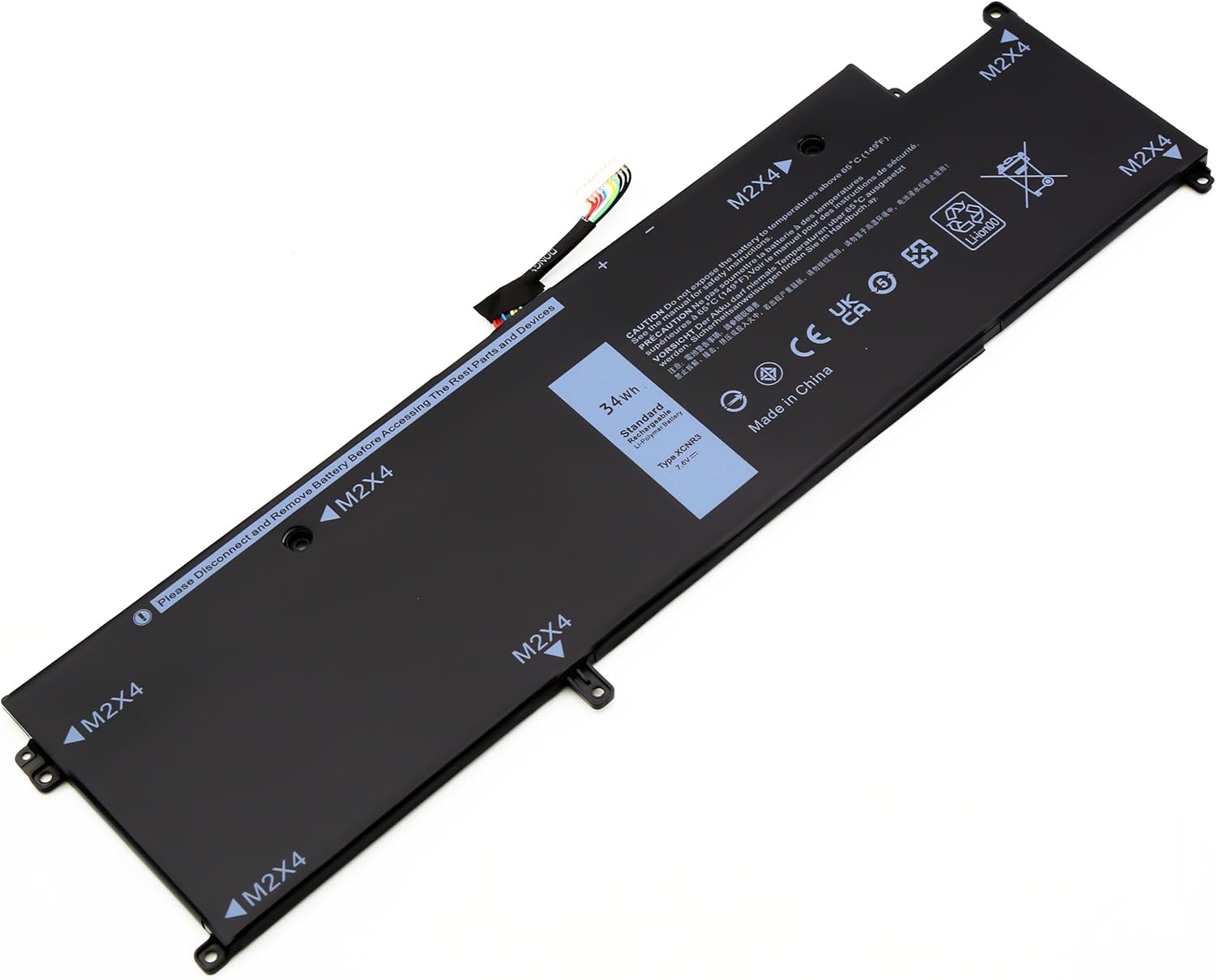 BLESYS Batteria da 34 Wh XCNR3 per Dell Latitude 13 7370 Serie - immagine 1