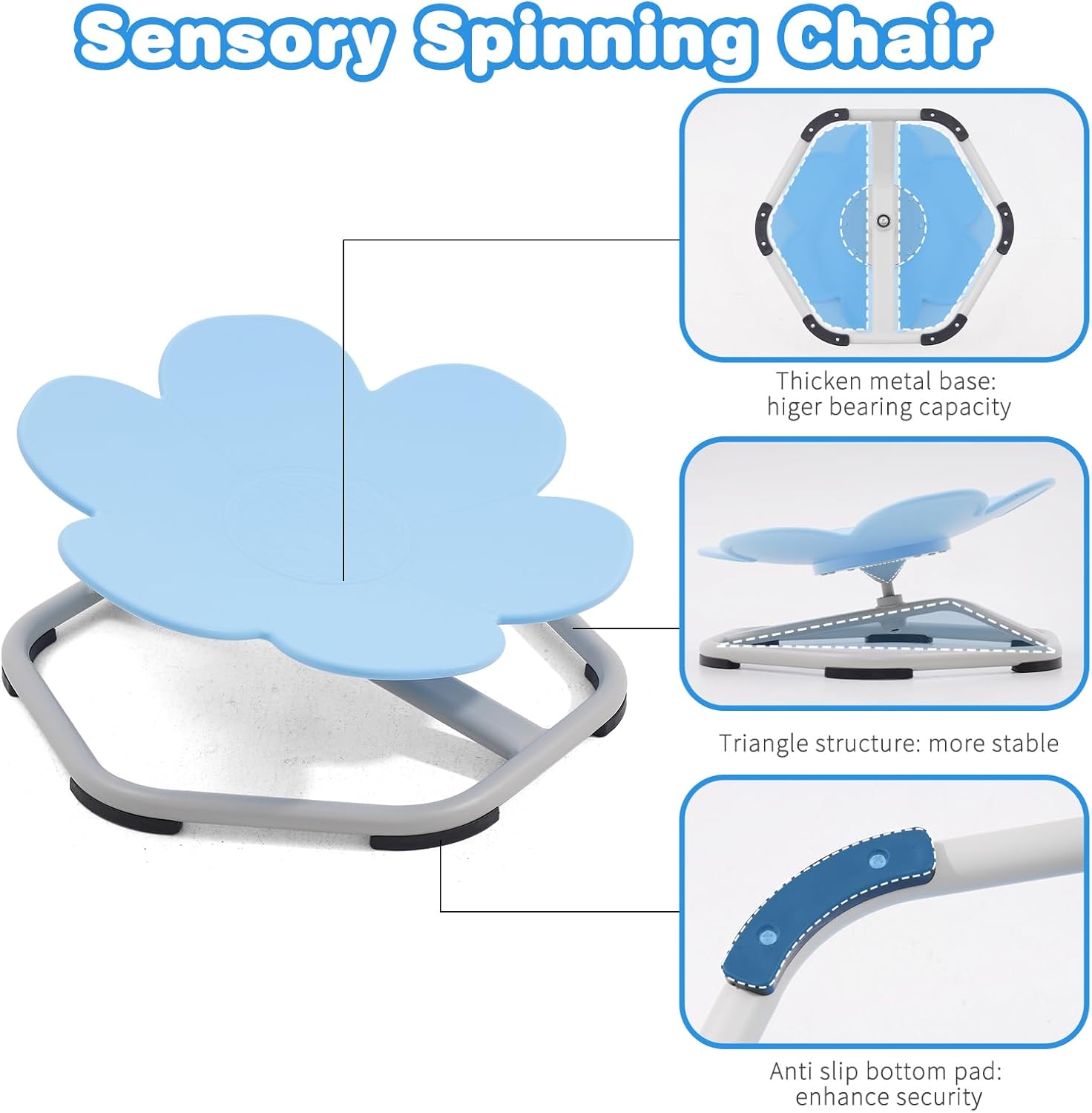 Sedia Sensory per Bambini - Seduta Girevole - immagine 5