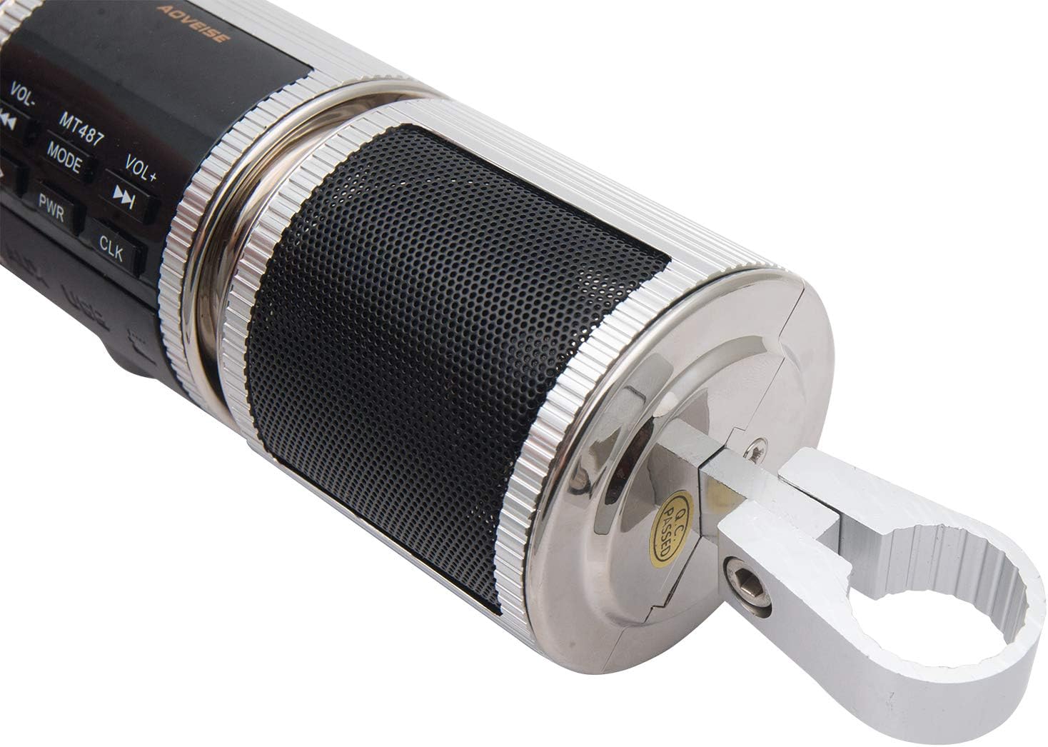 Riloer 12V Moto Bluetooth Audio Sound System, Argento - immagine 5