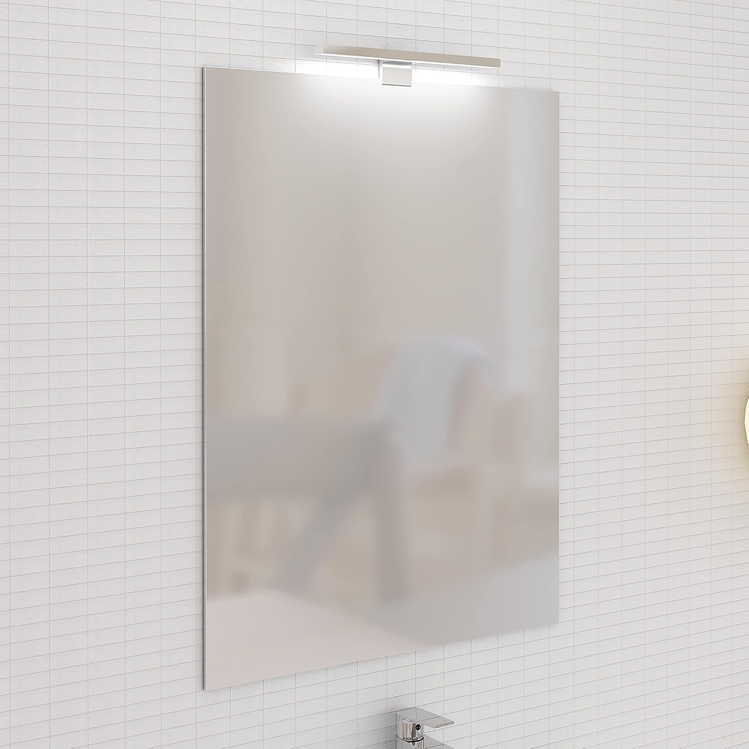 Baikal Specchio da Bagno 60x80 cm con Applique LED - immagine 3