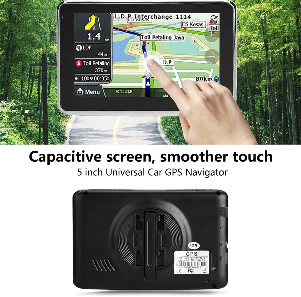 Qiilu Navigatore GPS 5 Pollici Touch Screen per Auto - immagine 3
