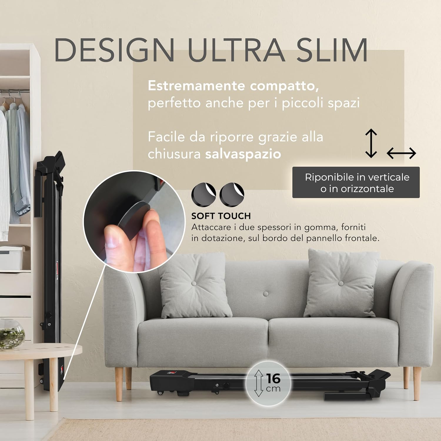 Ym Tapis Roulant Elettrico Salvaspazio 12 km/h - immagine 3