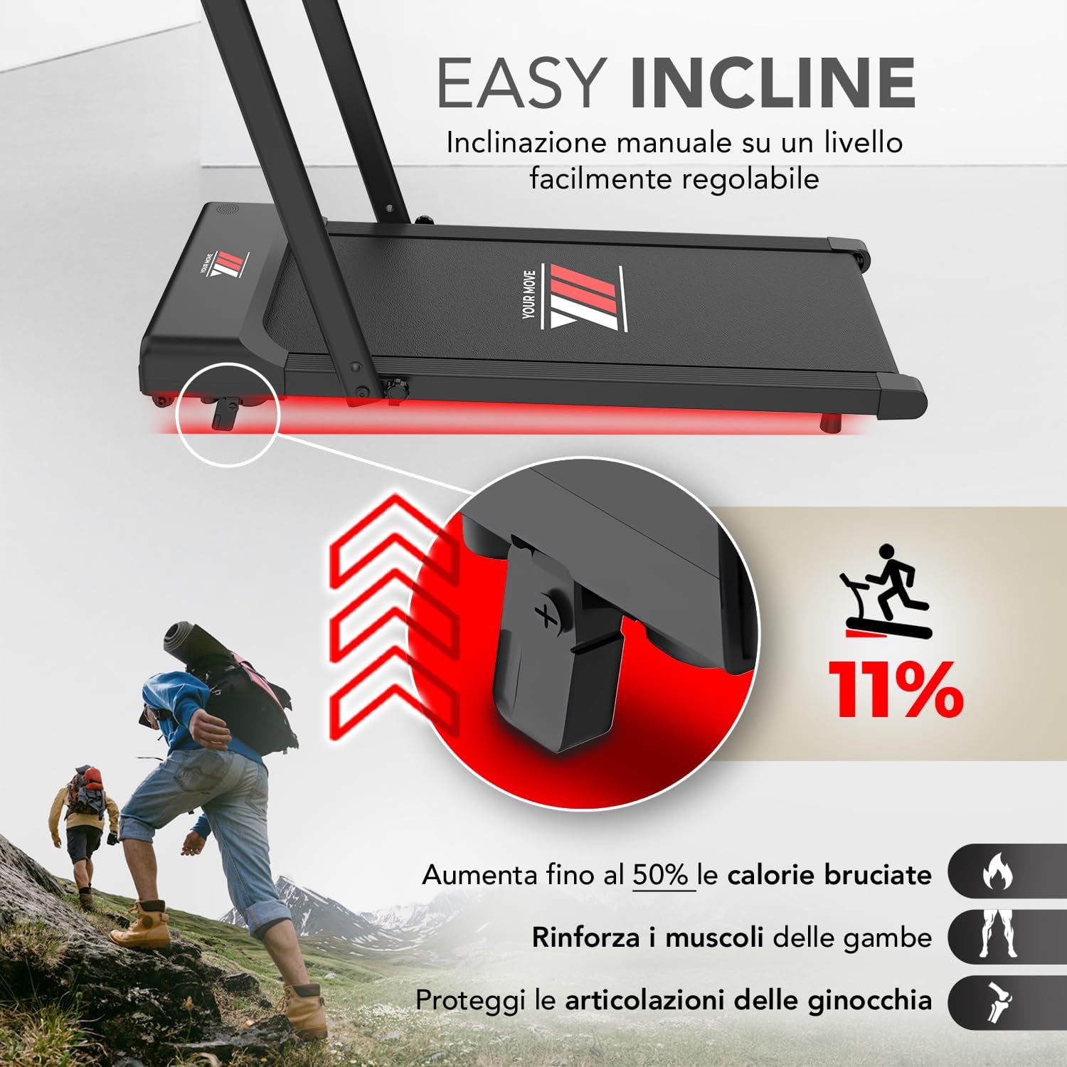 Ym Tapis Roulant Elettrico Salvaspazio 12 km/h - immagine 4