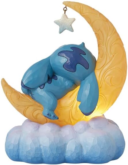 Disney Traditions figurina che si illumina di Stitch e Scrump sulla luna - immagine 3