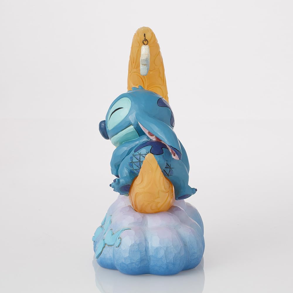 Disney Traditions figurina che si illumina di Stitch e Scrump sulla luna - immagine 5