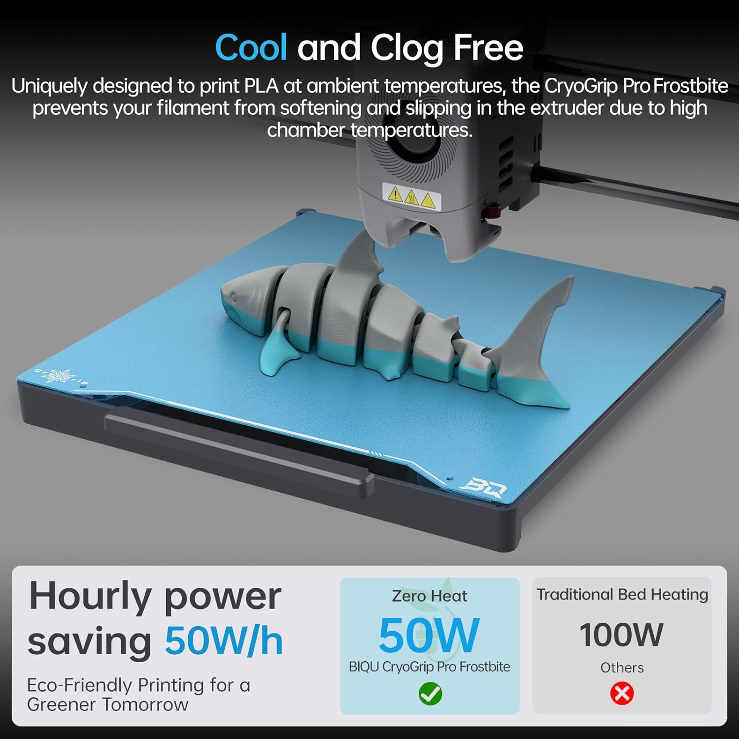 BIQU CryoGrip Pro Frostbite Panda Build Plate 235x235mm - immagine 2