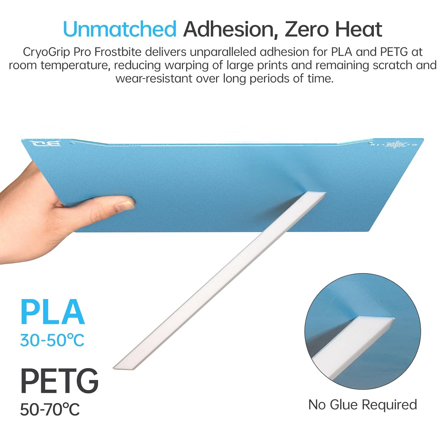 BIQU CryoGrip Pro Frostbite Panda Build Plate 235x235mm - immagine 6