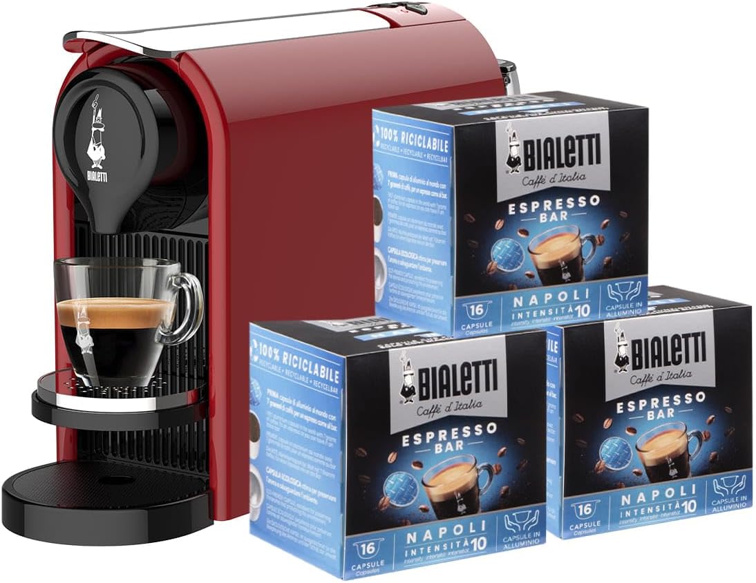 Bialetti Gioia Plus - Macchina Caffè Espresso, Rosso - immagine 1