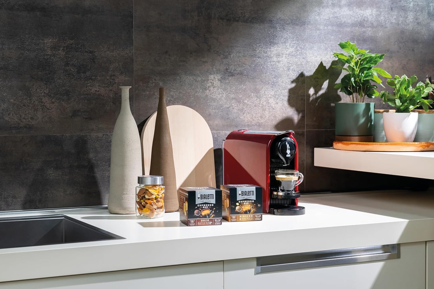 Bialetti Gioia Plus - Macchina Caffè Espresso, Rosso - immagine 4