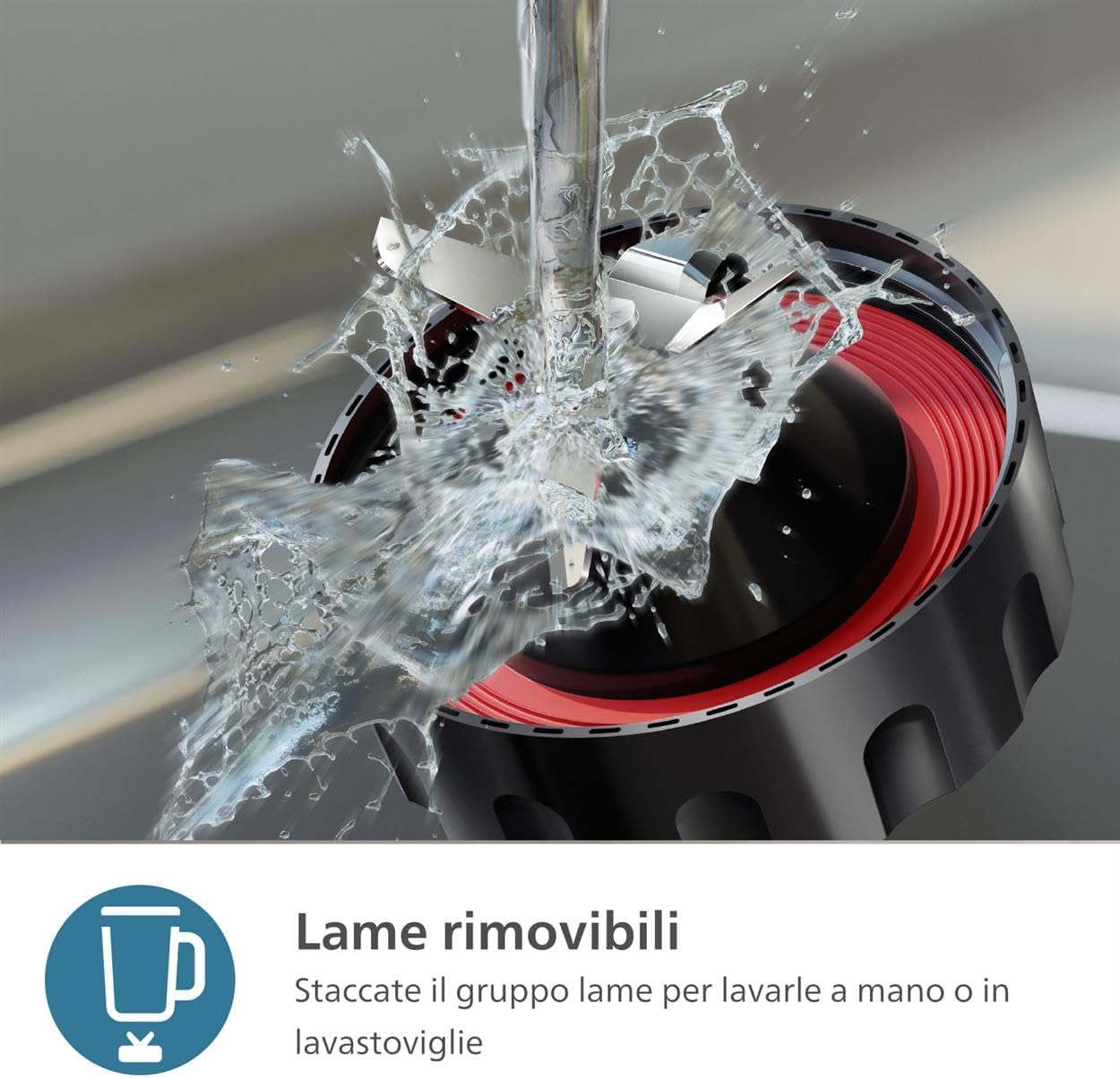 Frullatore Philips Serie 5000 1200W 2L, Nero - immagine 4