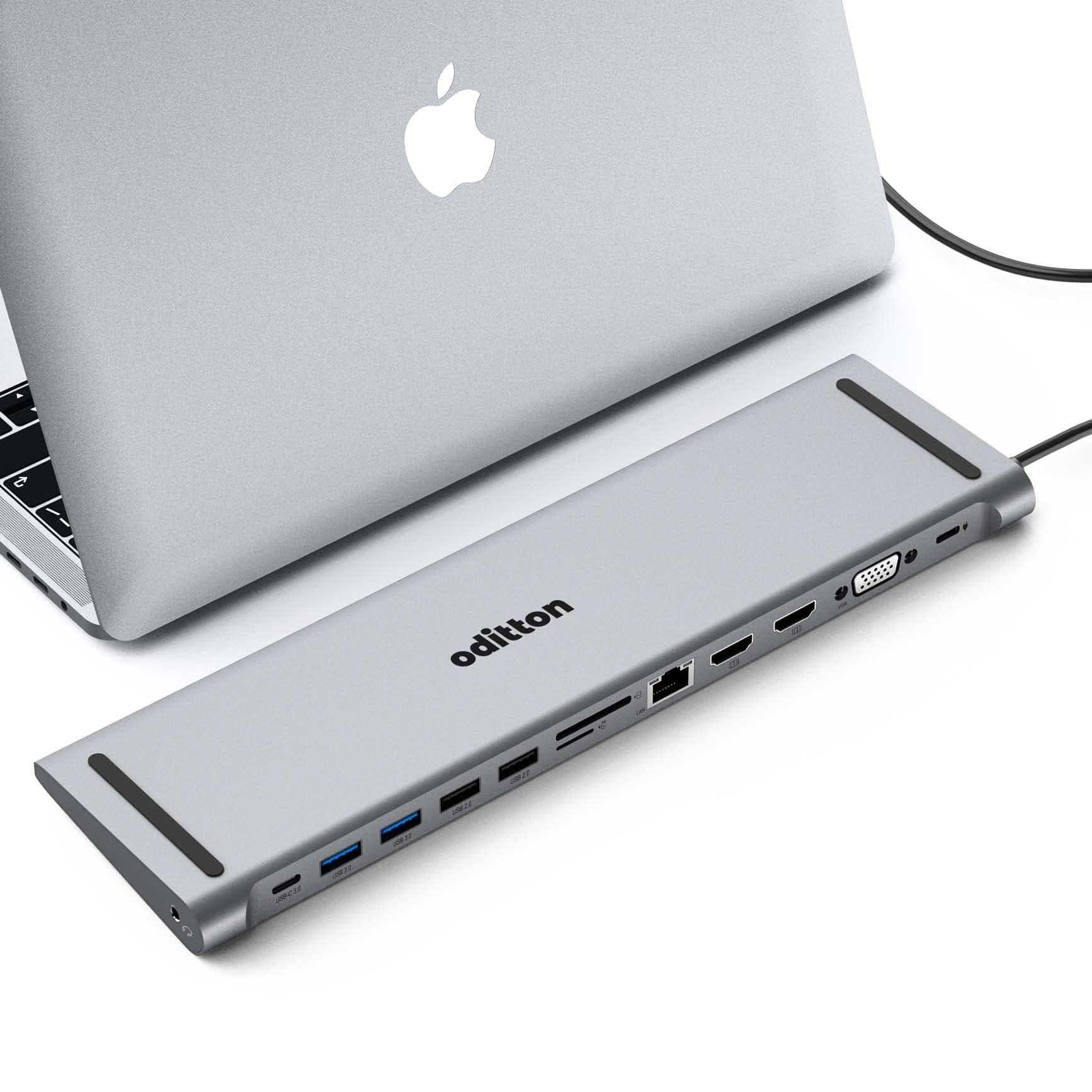 Oditton Hub USB C 13 in 1 Docking Station per Laptop