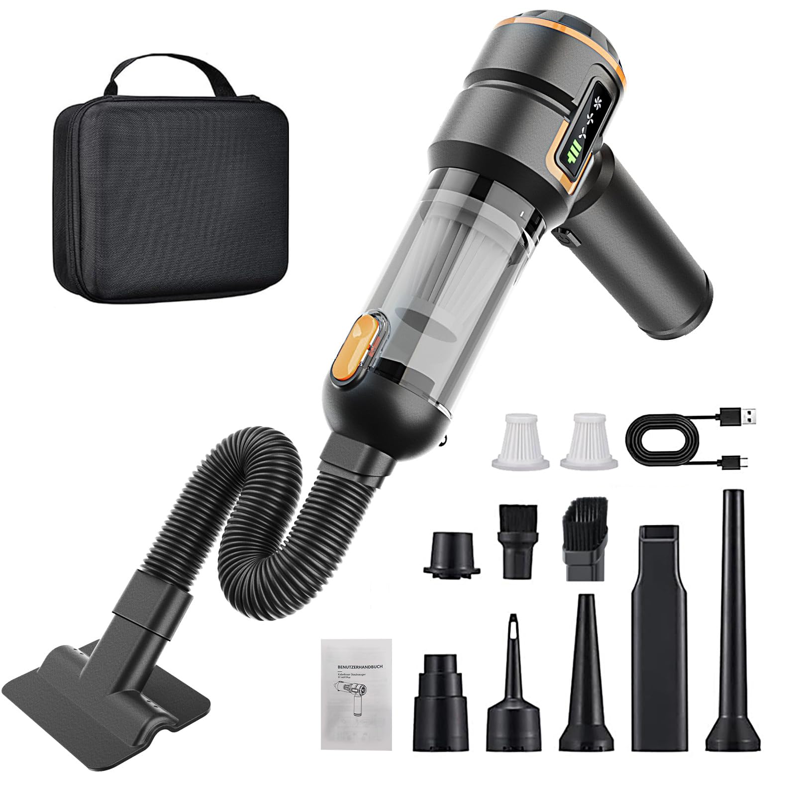 Aspirapolvere Auto Senza Fili 23000Pa 3vel