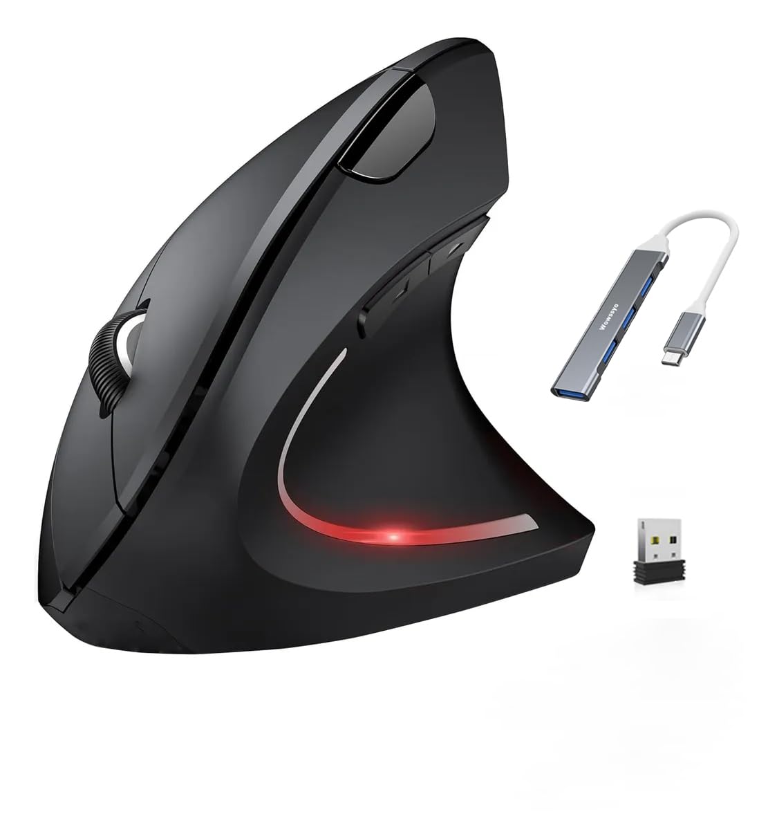 Mouse Ergonomico Verticale Wireless 1600 DPI