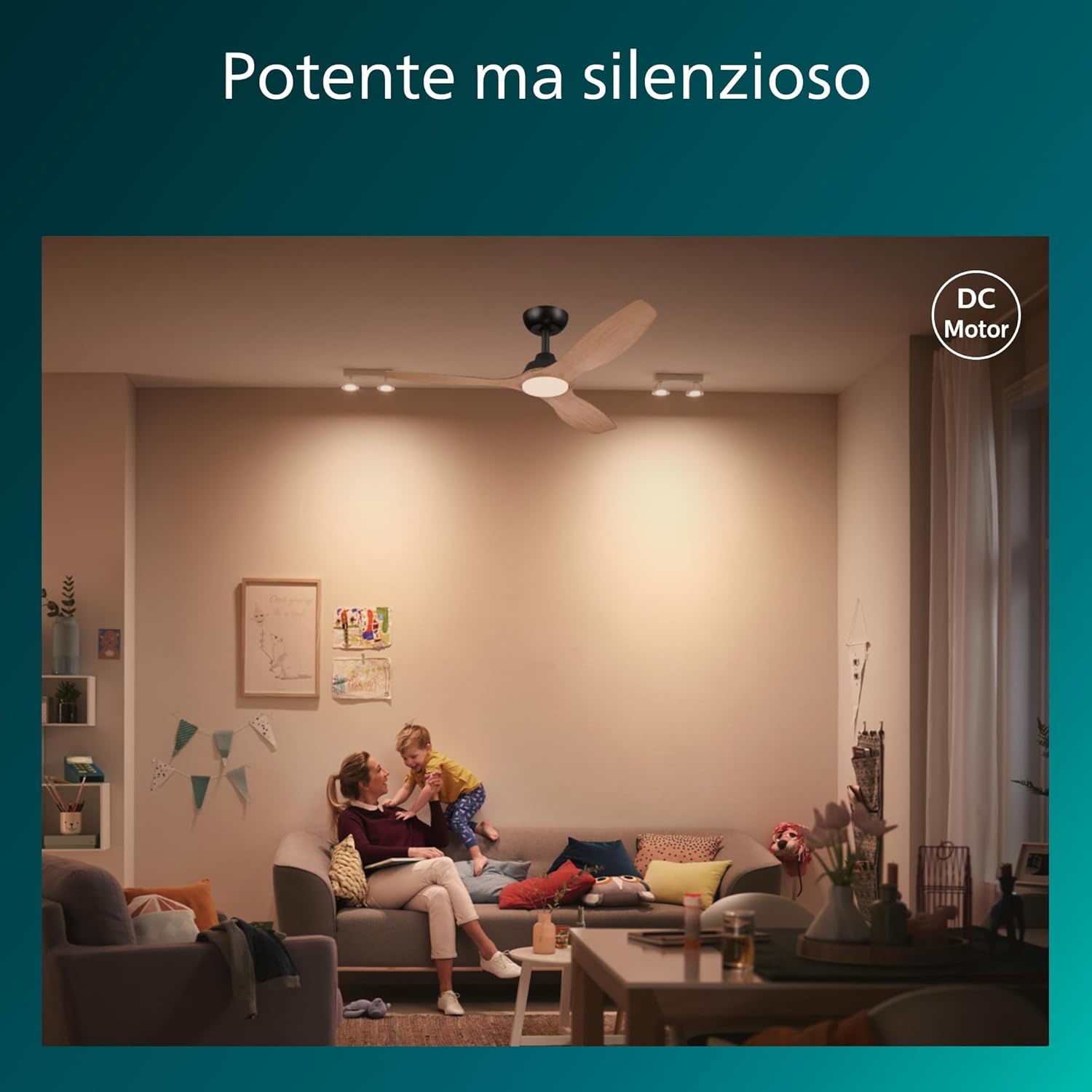 Philips Olas - Ventilatore a Soffitto con Luce LED 24W - immagine 4