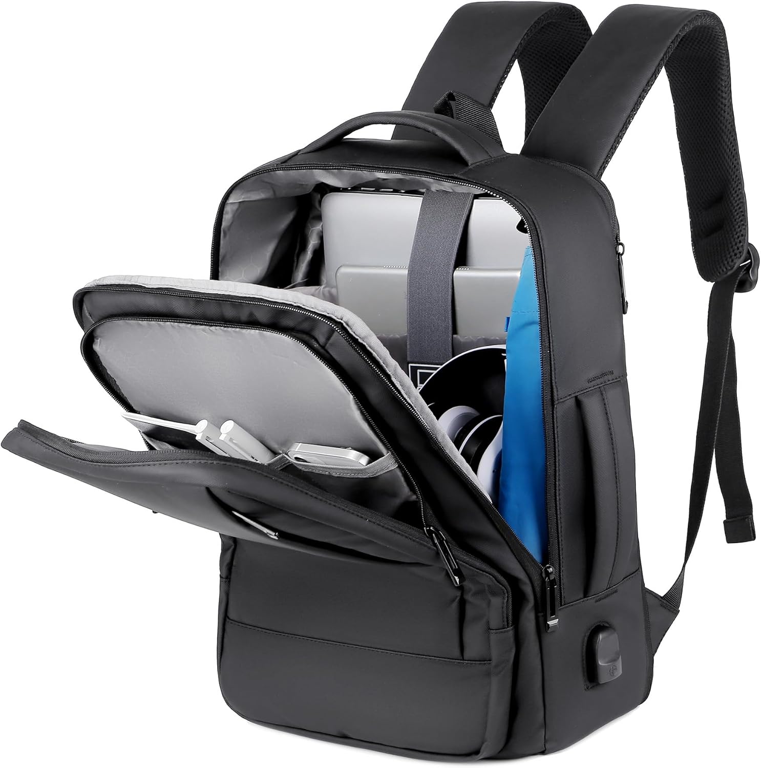 Mixroom Zaino da Viaggio Porta PC Estendibile 15.6'' (Nero) - immagine 3