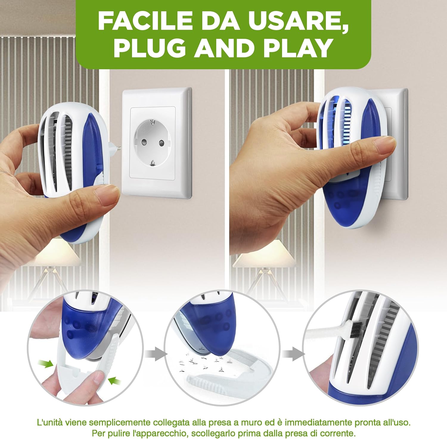 Isotronic Distruggiamosche Elettrico a Luce UV (3 Pezzi) - immagine 3