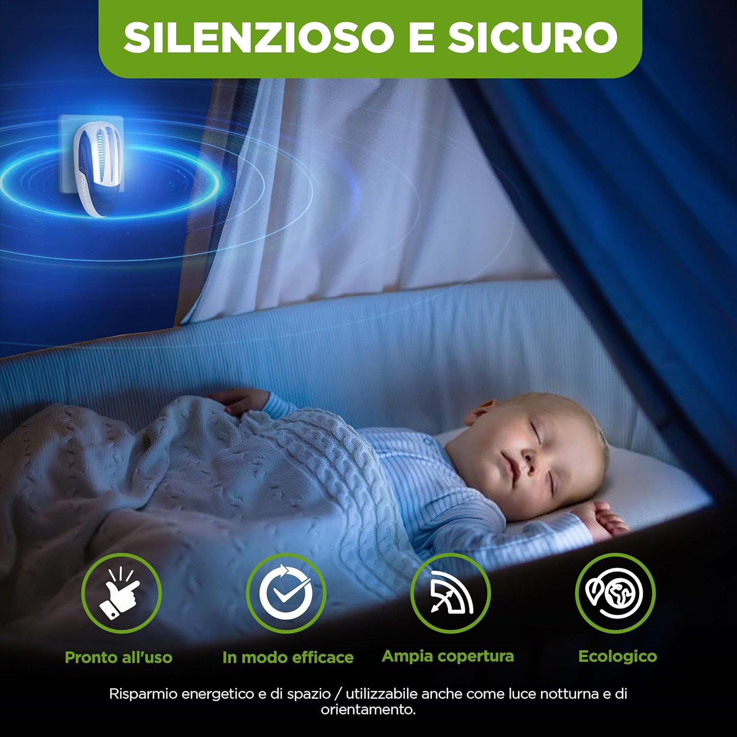 Isotronic Distruggiamosche Elettrico a Luce UV (3 Pezzi) - immagine 6