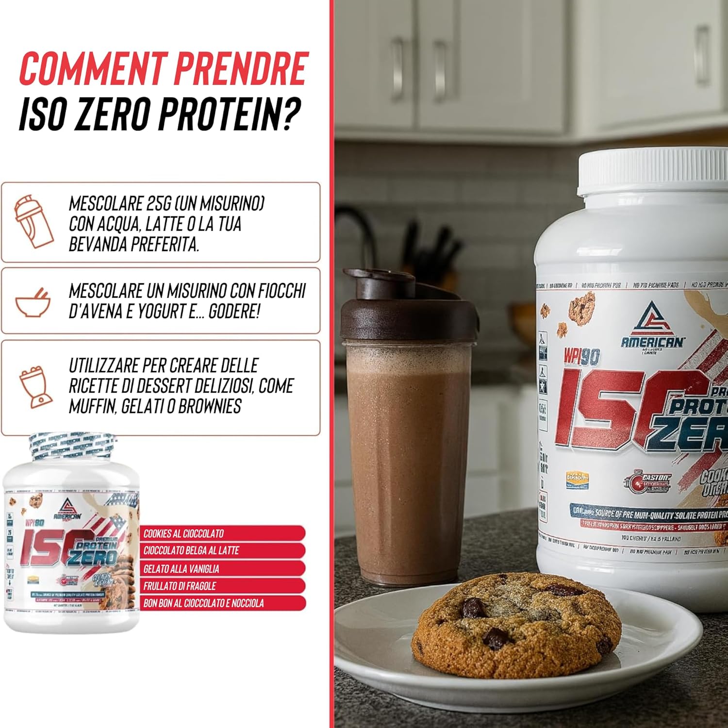 Proteine Isolate Zero 2kg, Cioccolato Dubai - immagine 4