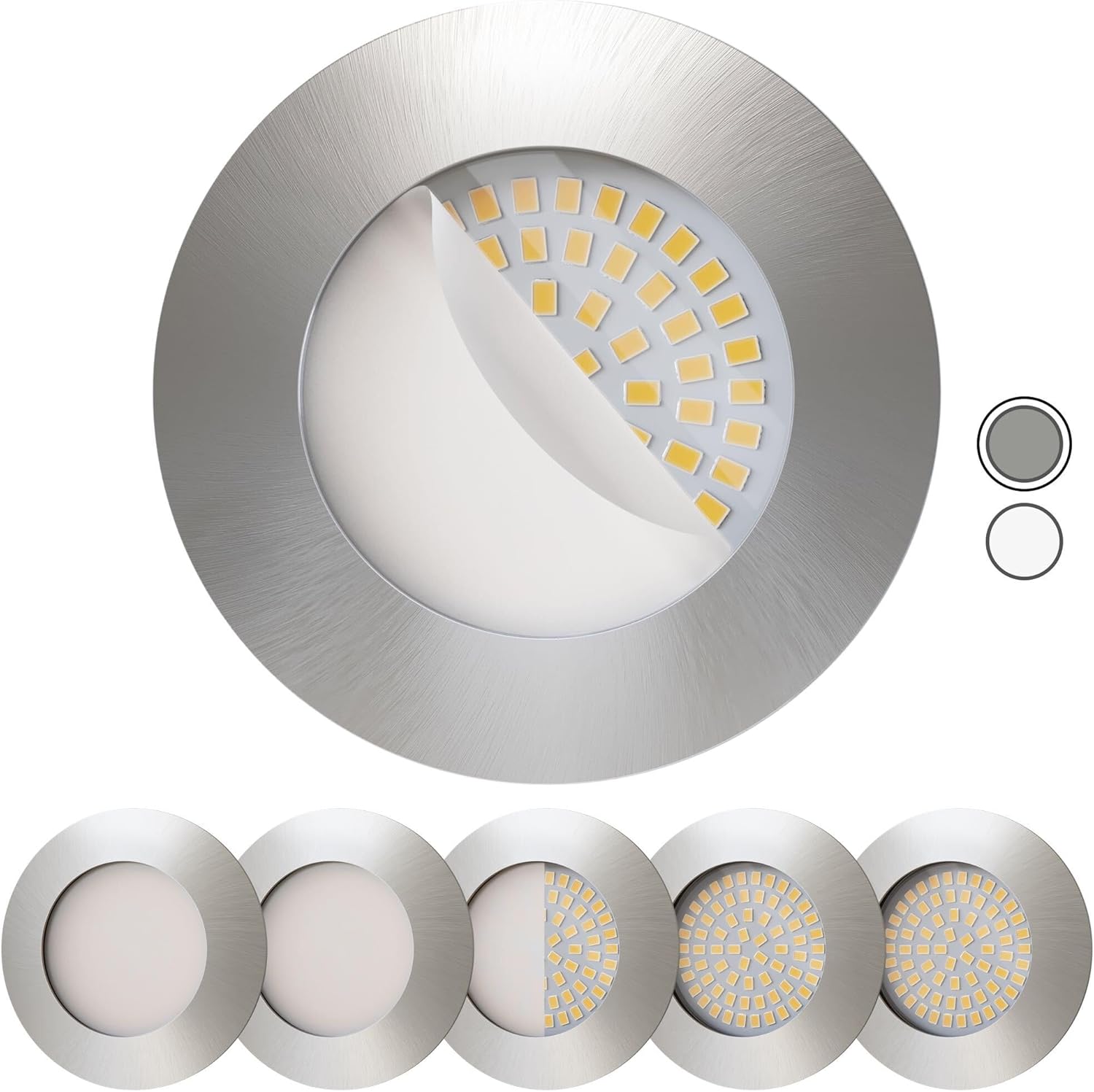 Scandinavian Home - Set 6 Faretti LED Incasso 5W 3000K - immagine 8