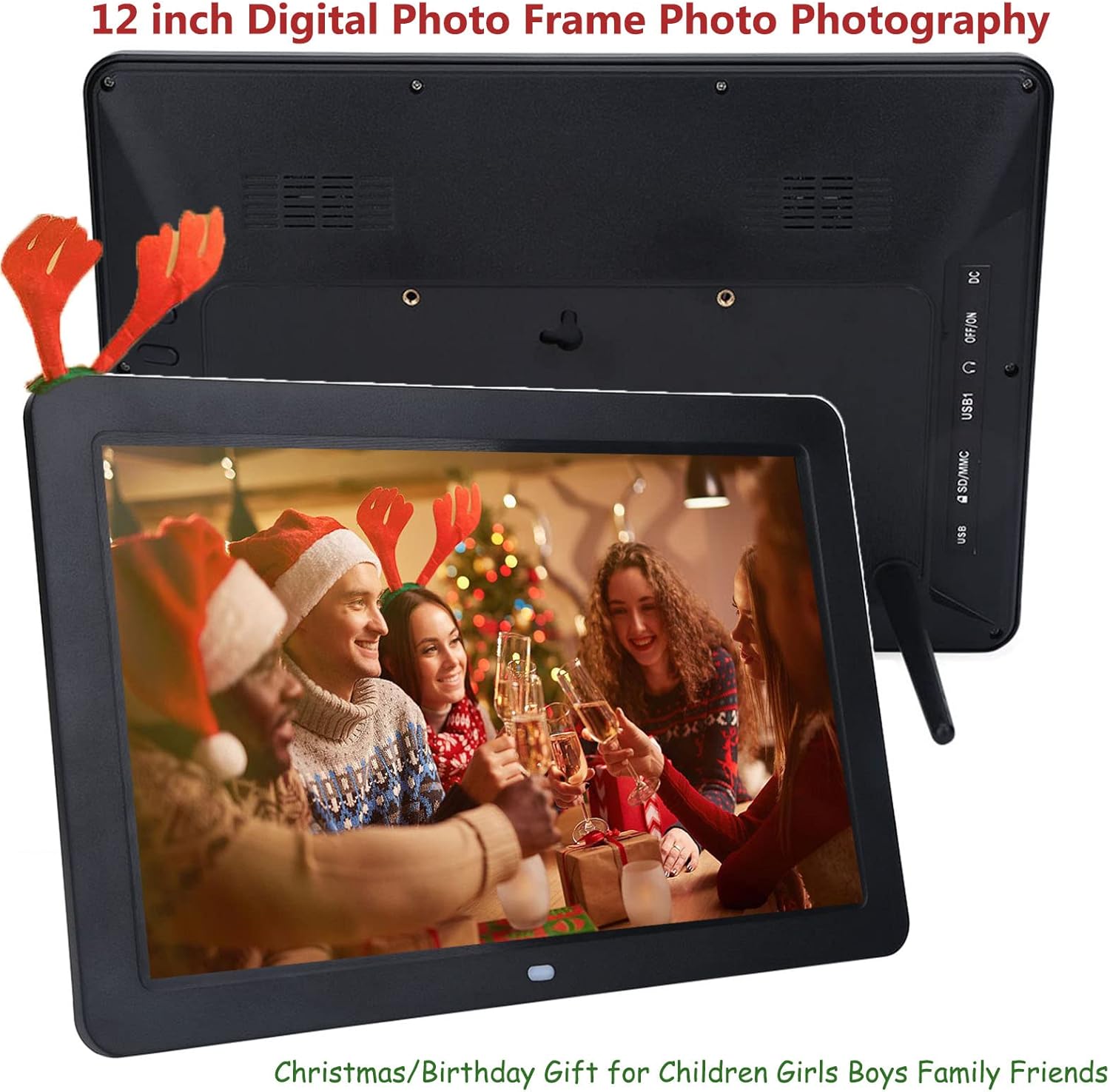 Cornice Digitale LED 12" 1280x800 HD con Telecomando - immagine 3