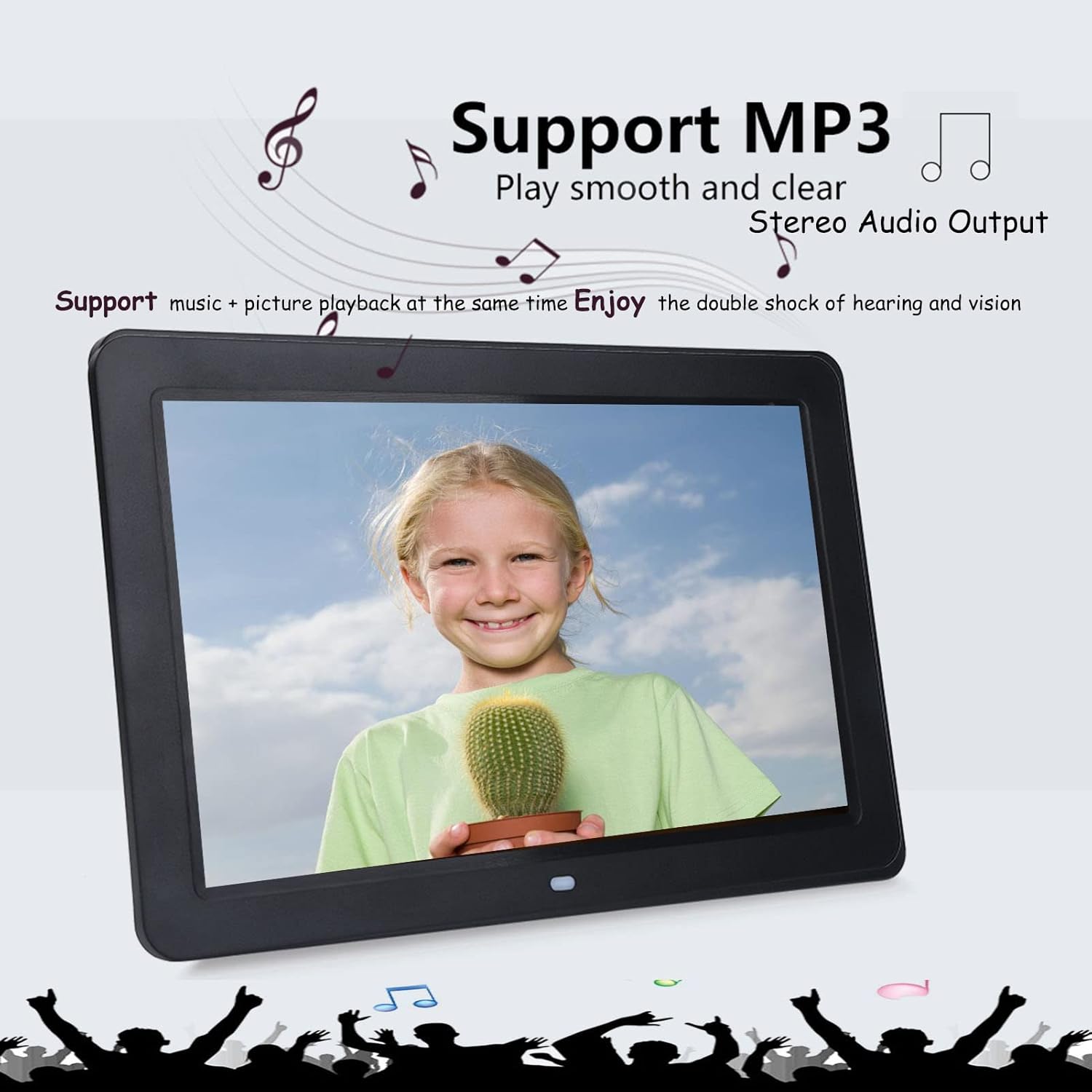 Cornice Digitale LED 12" 1280x800 HD con Telecomando - immagine 4