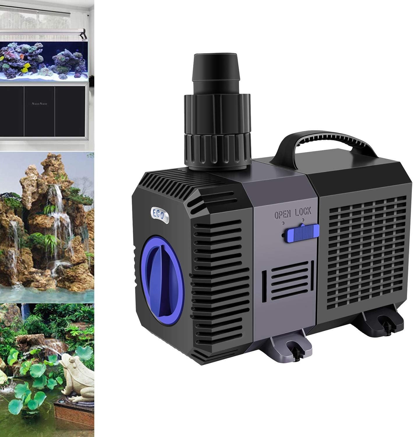 Yaobluesea Eco Pompa per Laghetto 4500l/h 30W - immagine 4