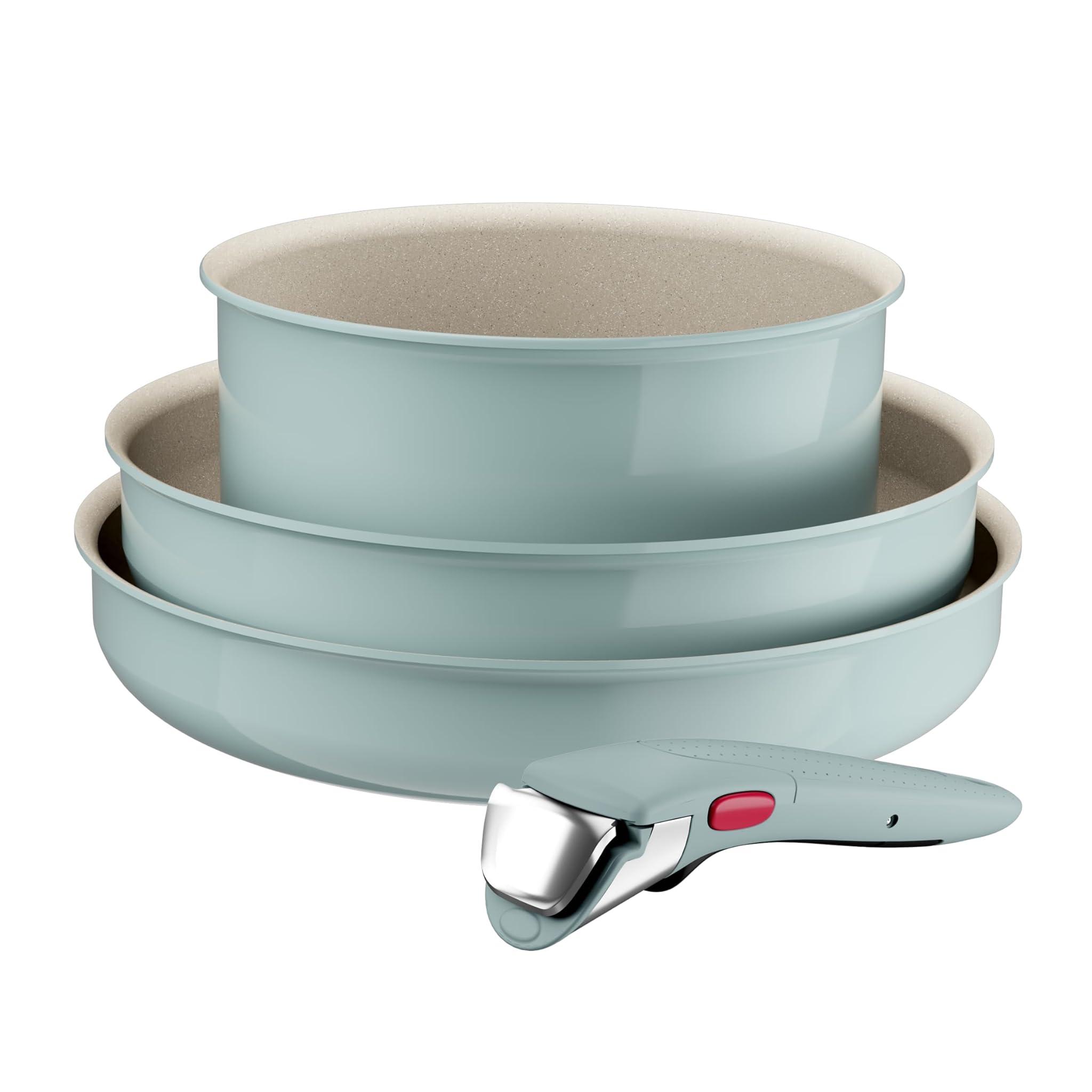 Tefal Ingenio Serenity L8284S04 - Set 4 Pentole Eucalipto