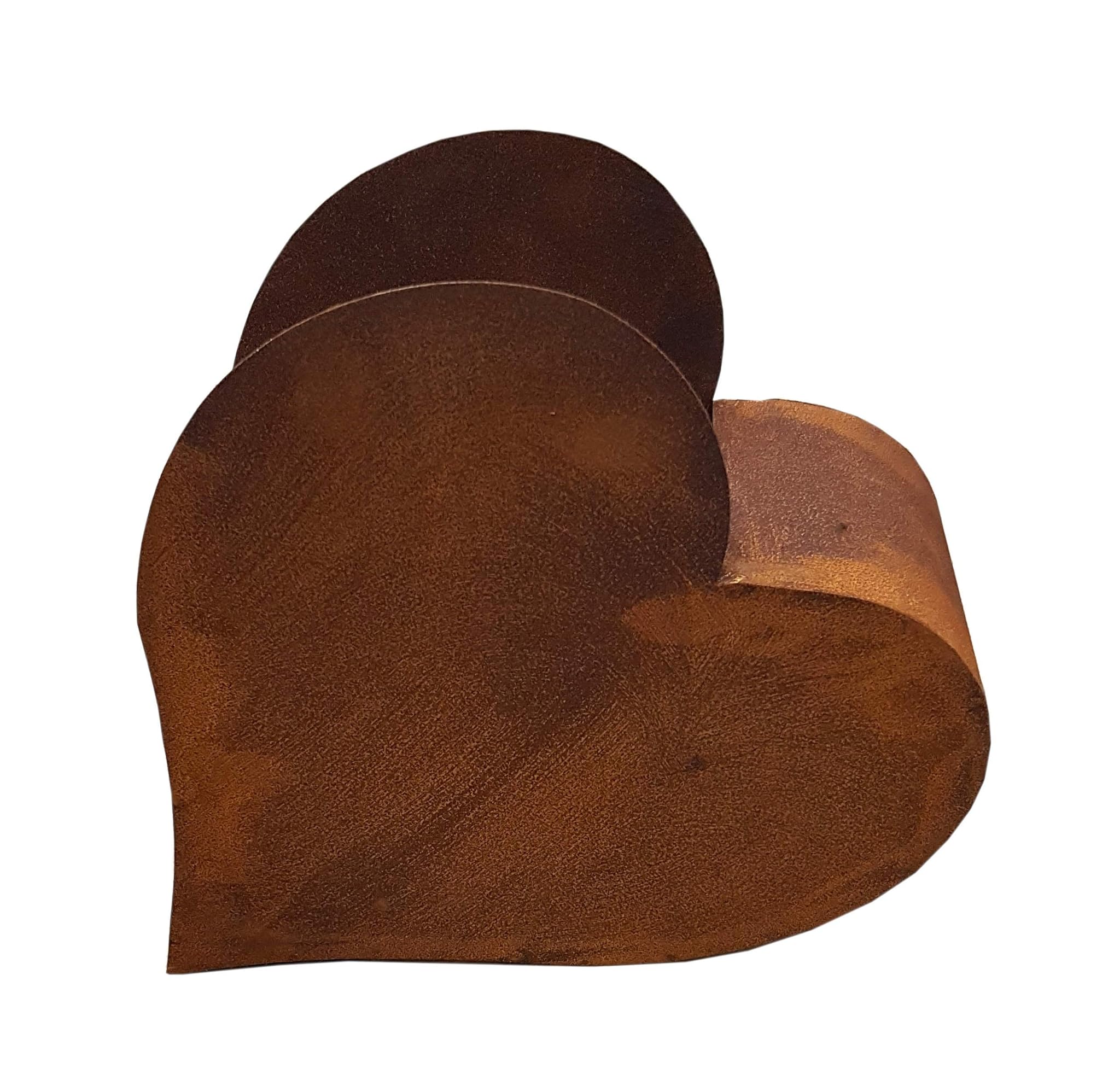 Cuore di fiori per piantare ruggine decorazione giardino in acciaio INOX