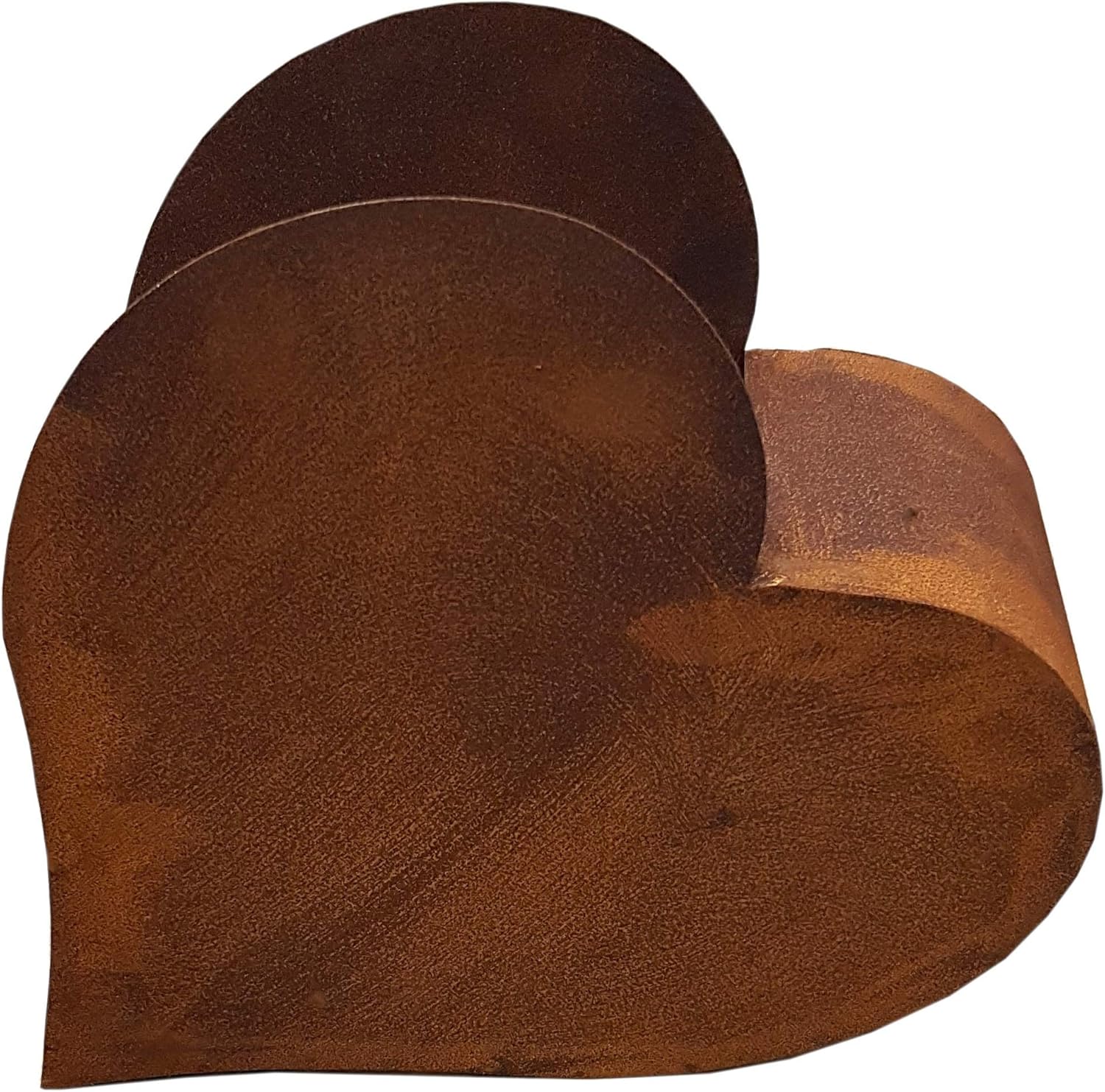 Cuore di fiori per piantare ruggine decorazione giardino in acciaio INOX - immagine 1